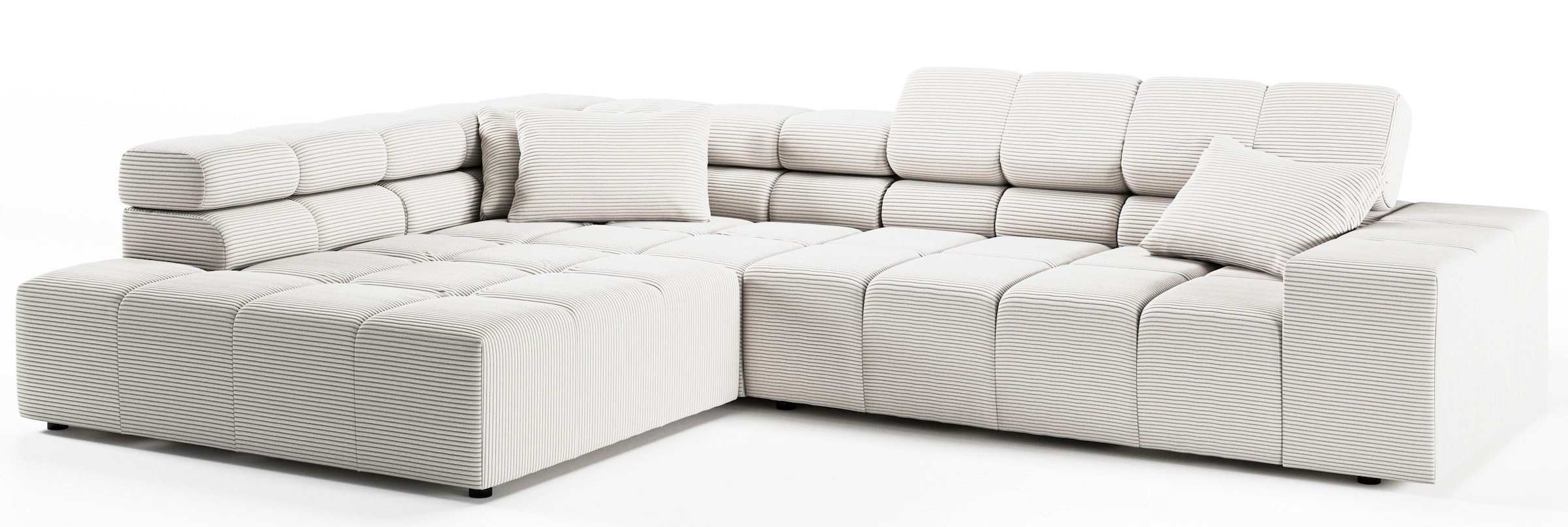 INOSIGN Ecksofa »Ancona incl. Kopfteilverstellung, OTTOs Choice, Breite 319cm, L-Form«, wahlweise motorische Sitztiefenverstellung, auch in Cord + Easy Care