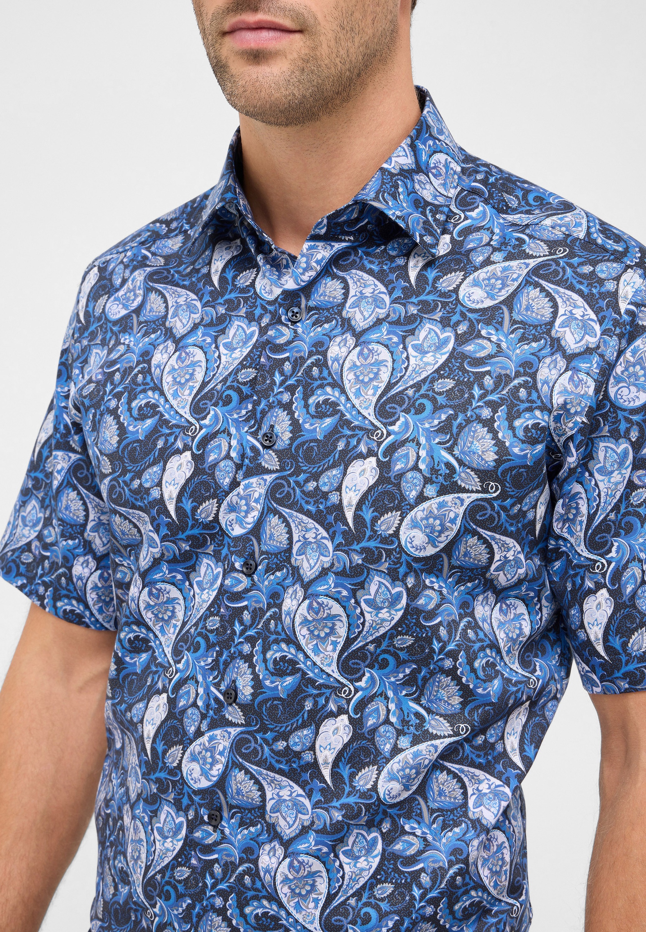 Eterna Kurzarmhemd »MODERN FIT« EASY IRON (bügelleicht)