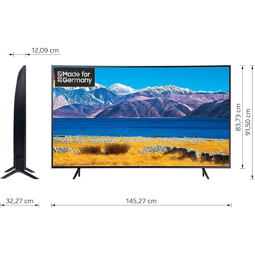 Samsung Curved-LED-Fernseher »GU65TU8379U«, 163 cm/65 Zoll, 4K Ultra HD, Smart-TV, HDR-Crystal Prozessor 4K-Crystal Display-Curved Screen