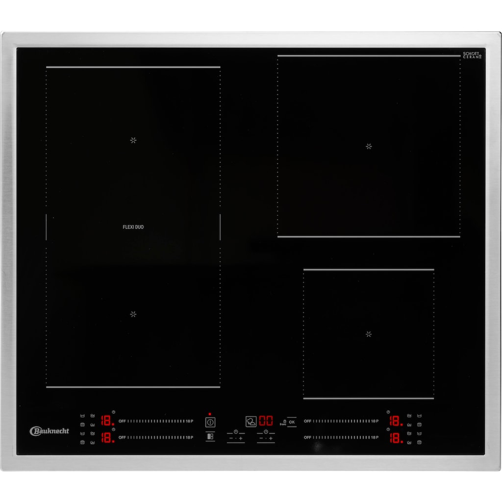 BAUKNECHT Backofen-Set »BAKO4 PF16 BLACK«, BIR4 DP8FS2 ES, mit 2-fach-Teleskopauszug, Pyrolyse-Selbstreinigung