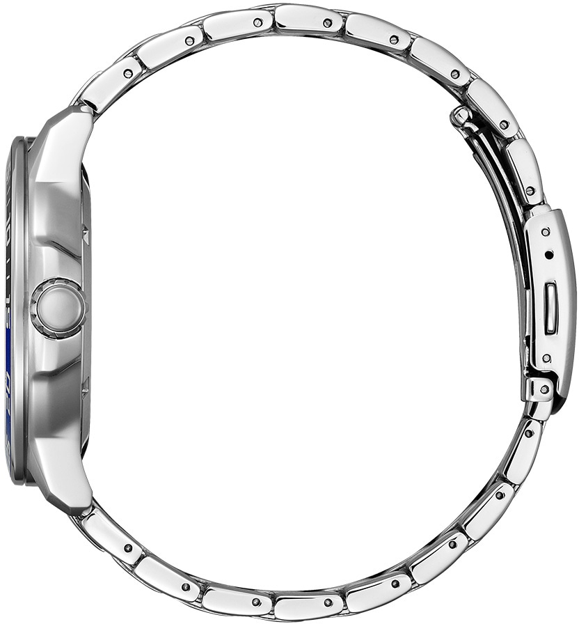 Citizen Solaruhr, Armbanduhr, Herrenuhr, Edelstahlarmband, bis 10 bar wasserdicht, Datum
