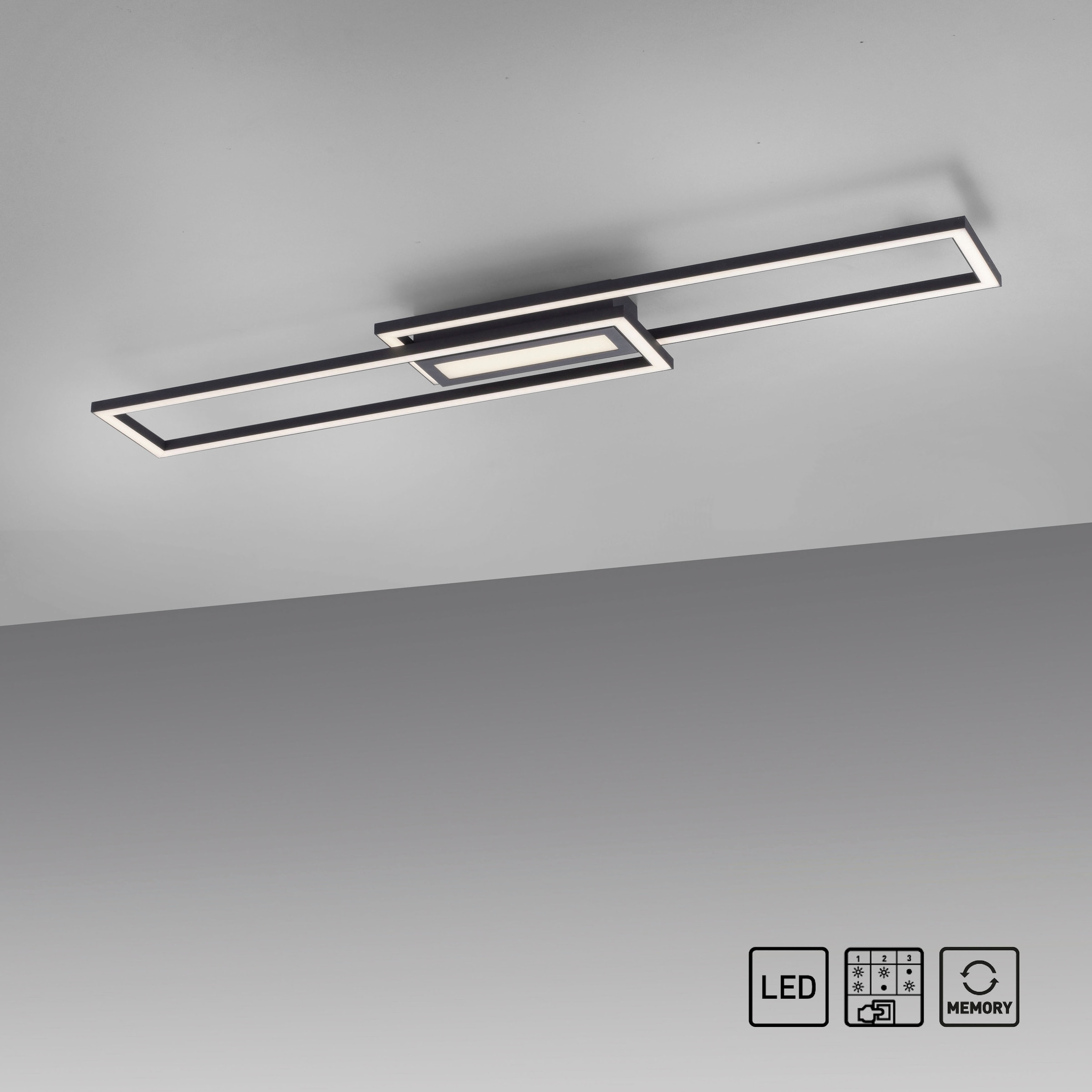 JUST LIGHT Deckenleuchte »ASMIN«, 1 flammig, Leuchtmittel LED-Board   LED f günstig online kaufen