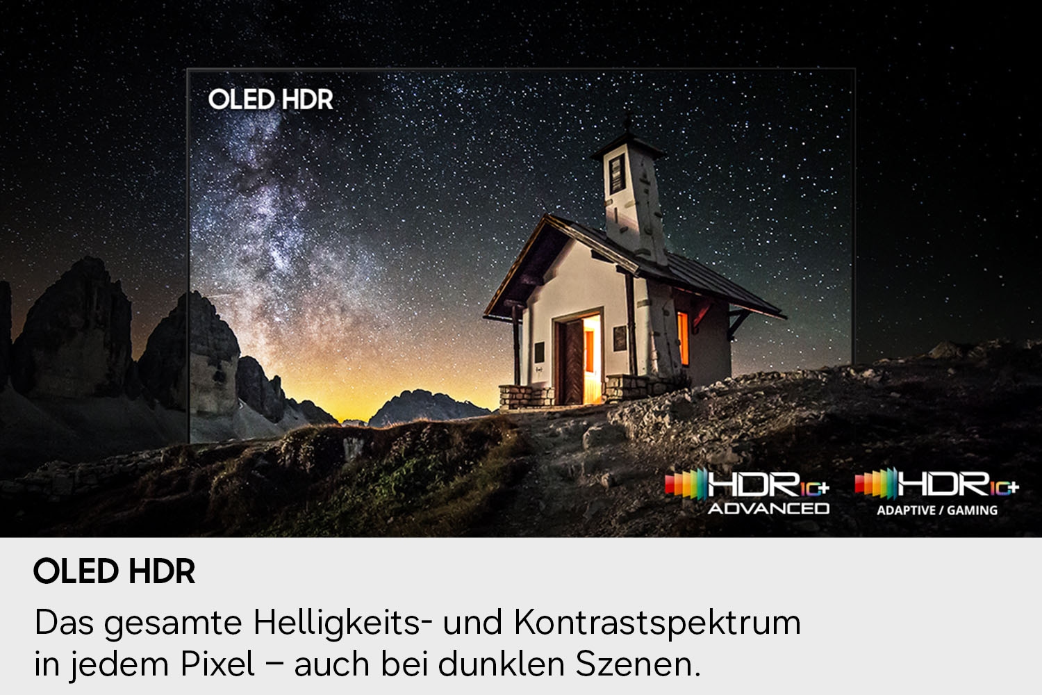Samsung OLED-Fernseher »GQ77S83HAE« 195 cm/77 ″ Smart-TV HDR 10+ Bild, Premium Gaming Pack mit 120Hz, HDMI 2.1, Dolby Atmos
