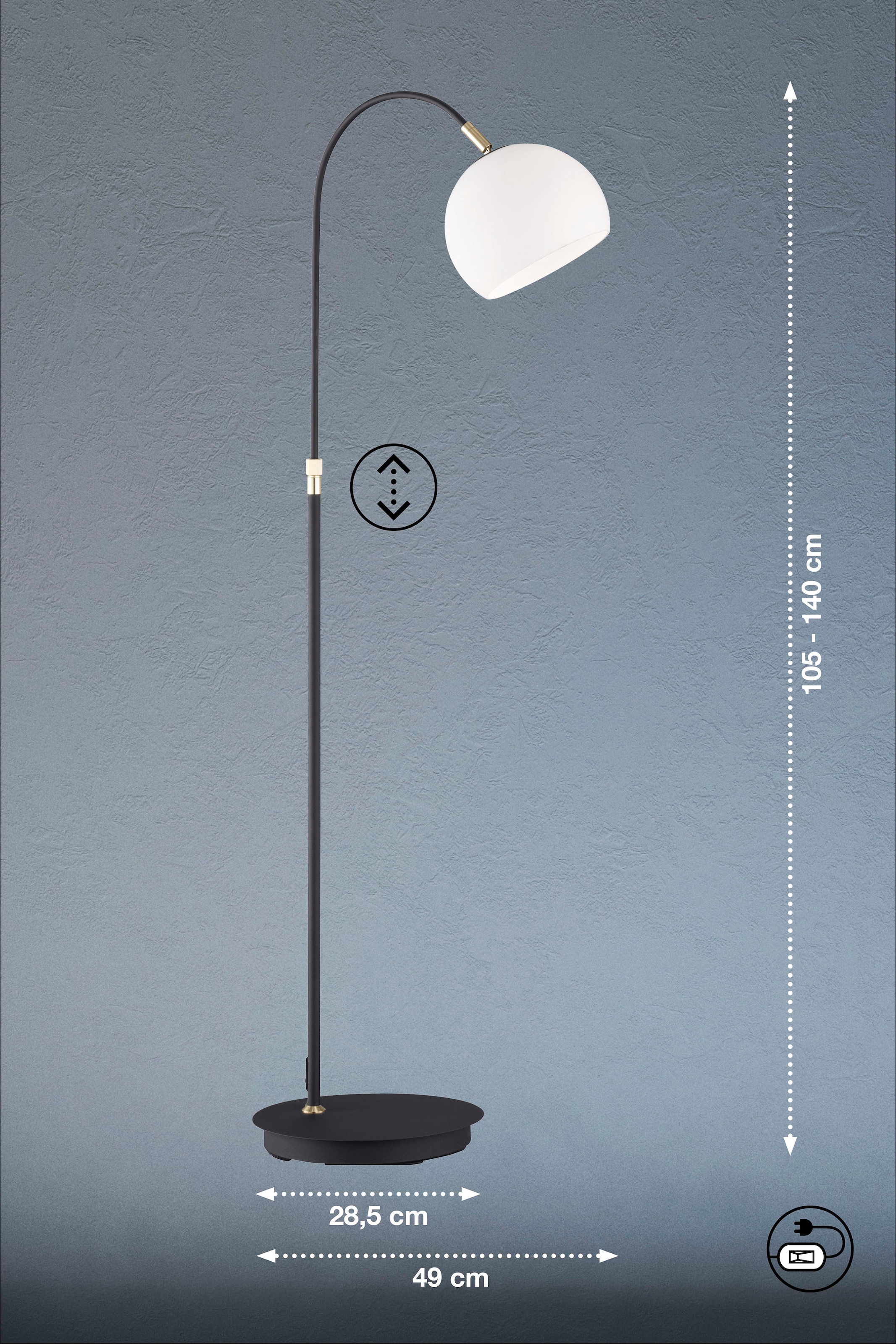 FISCHER & HONSEL Stehlampe »Bow«, 1 flammig-flammig online bestellen