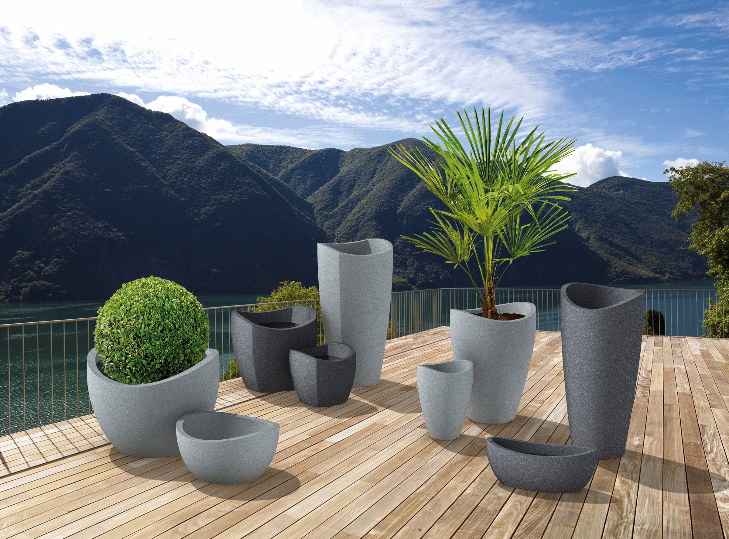 Scheurich Blumentopf »40/256 WAVE GLOBE CUBO«
