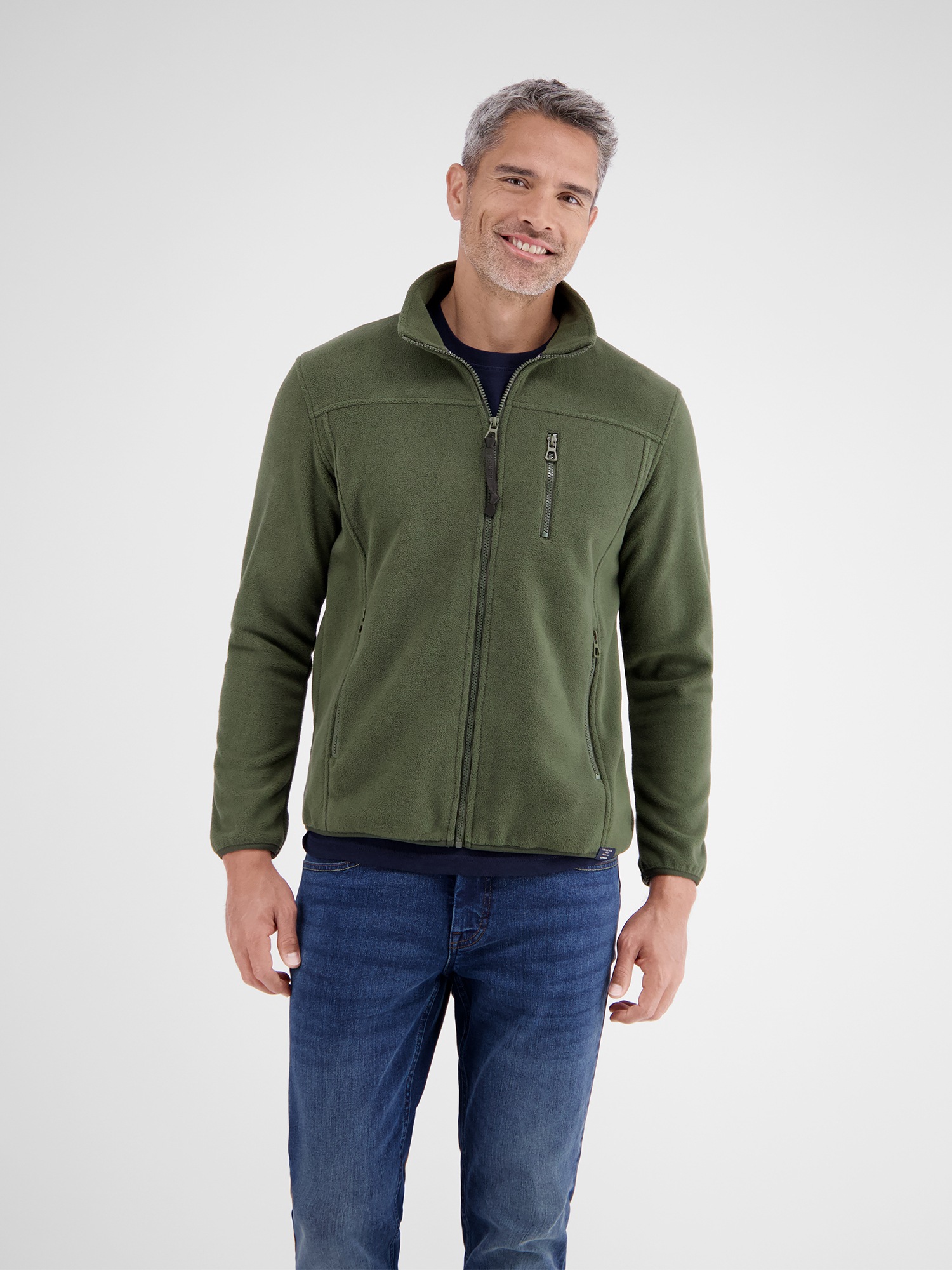 LERROS Sweatjacke »LERROS Polar-Fleece Jacke, sportiv«
