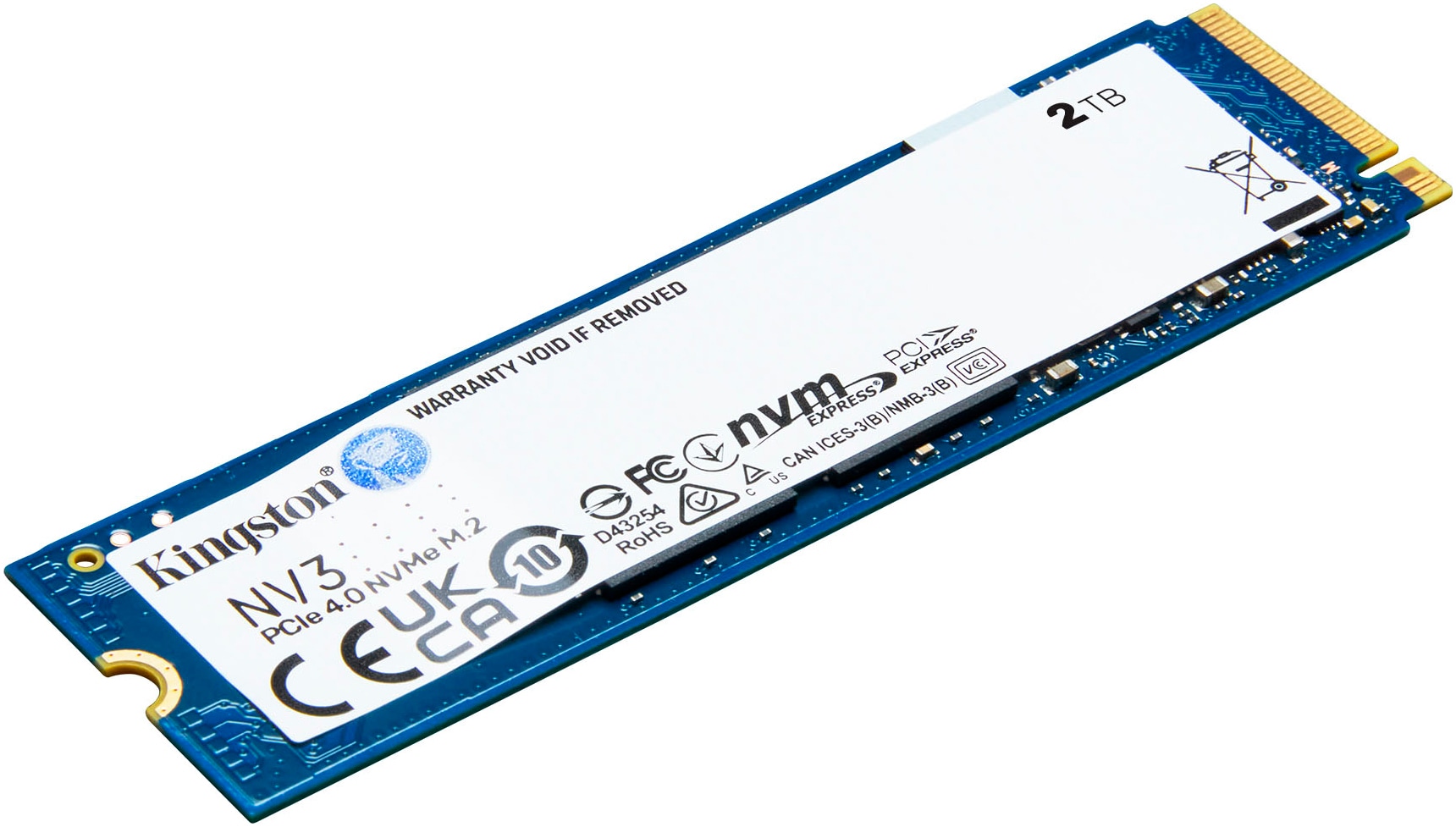 Kingston interne SSD »2000G NV3 M.2 2280 NVMe SSD« 2000 GB Anschluss M.2 (2880)