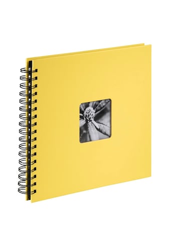 Fotoalbum »Spiral-Album "Fine Art", 28X24 cm, 50 schwarze Seiten, Gelb Foto-Album«