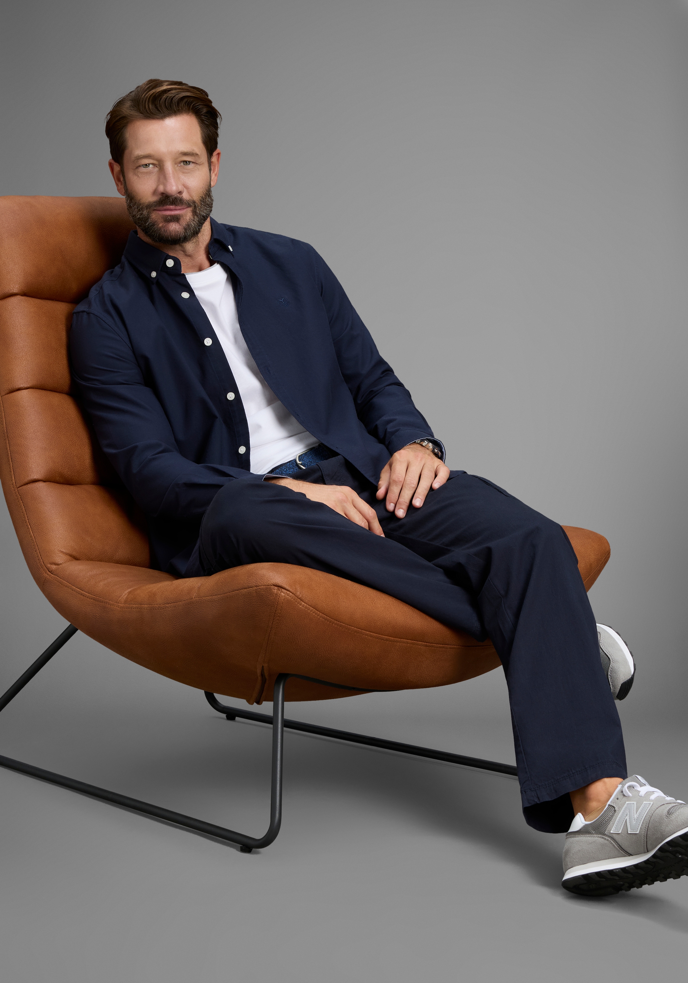 Man's World Cargohose »Cargohose Große Größen inkl. Gürtel«