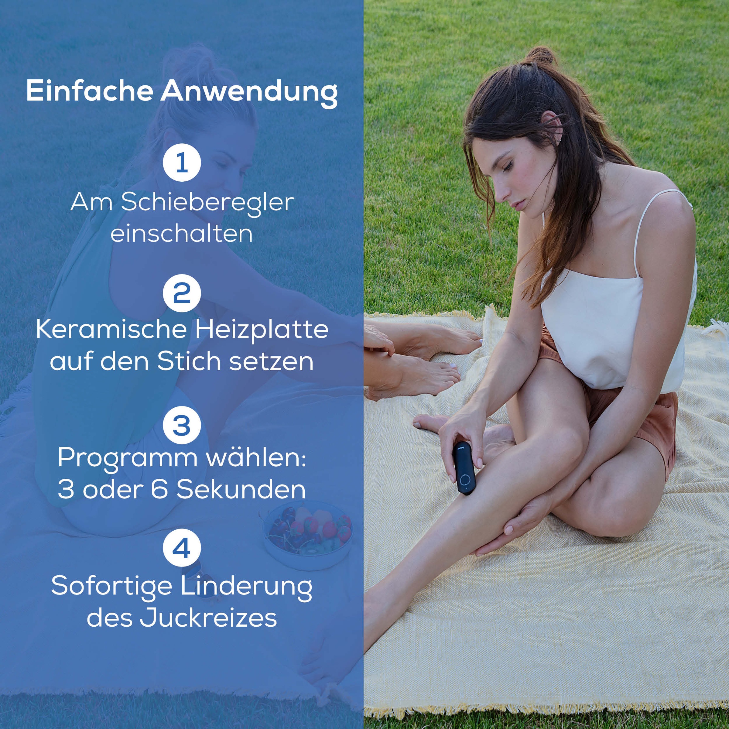 BEURER Insektenstichheiler »BR 65+ Insektenstichheiler, Behandlung von Insektenstichen- und bissen« Kann Juckreiz lindern, ohne chemische Stoffe, klein und handlich