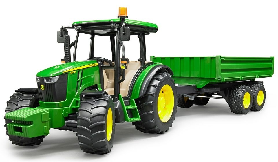 Bruder® Spielzeug-Traktor »John Deere 5115M mit Bordwandanhänger«, mit