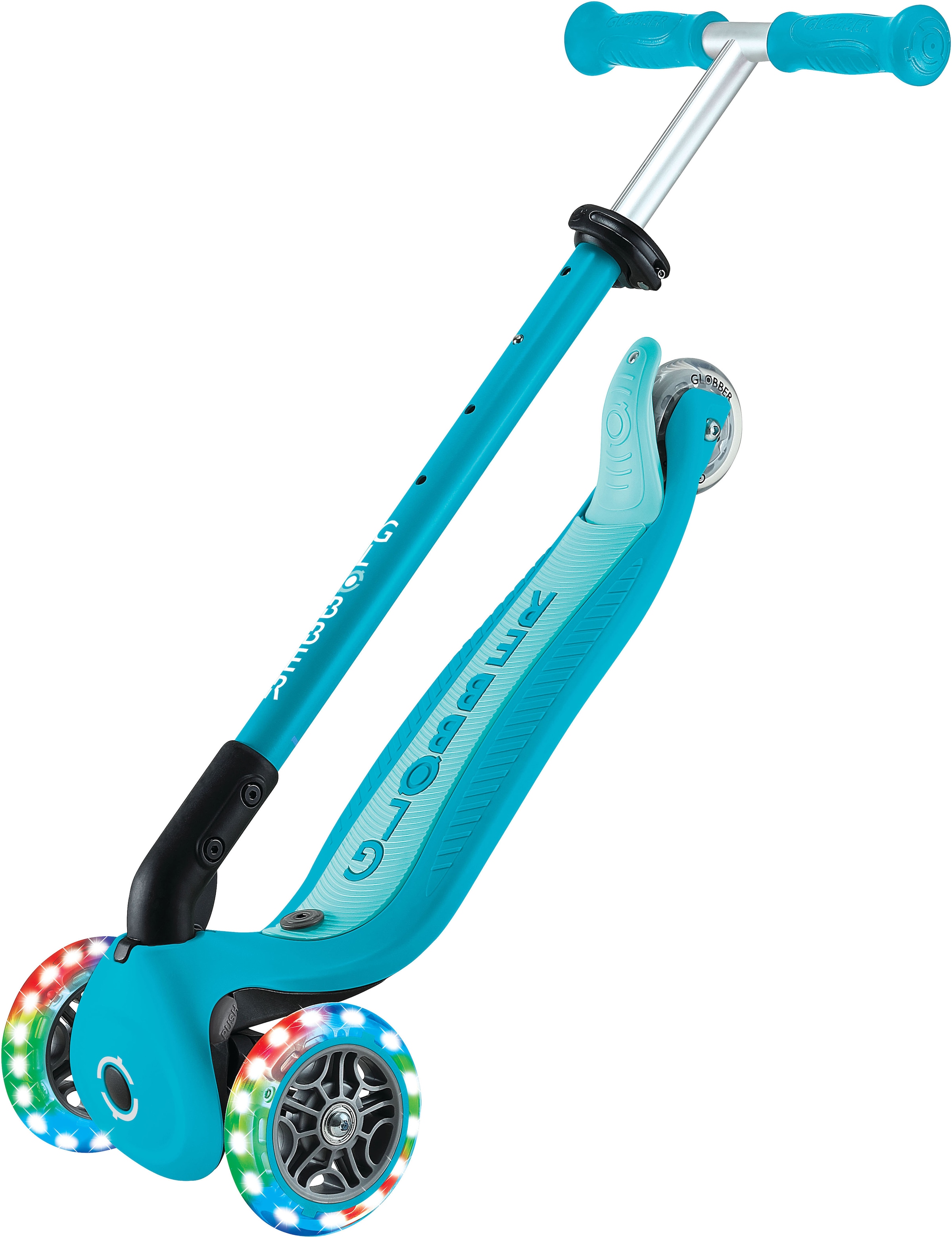 Globber Tretroller »GO-UP ACTIVE LIGHTS 360, mit Leuchtrollen«