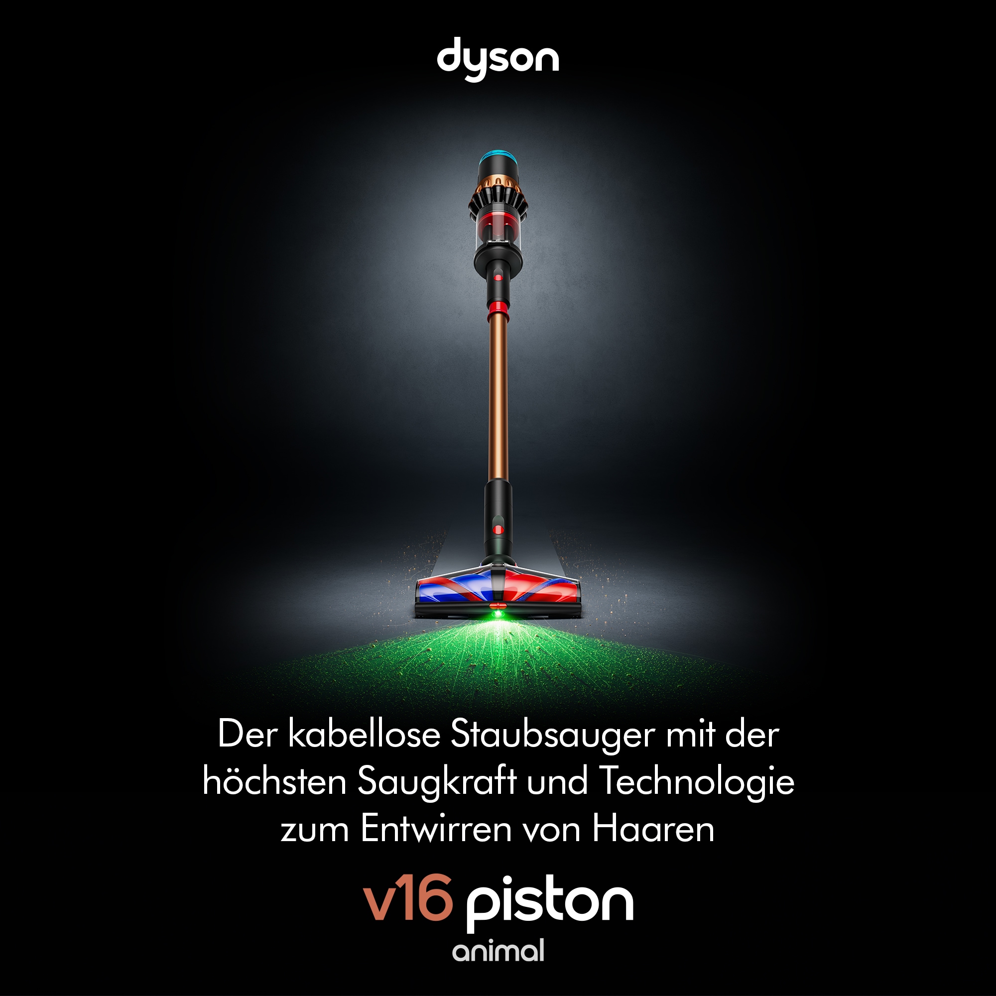 DYSON Akku-Hand-und Stielstaubsauger »V16 (DS60) Piston Animal Submarine™, 900W, bis zu 70 Minuten Laufzeit«