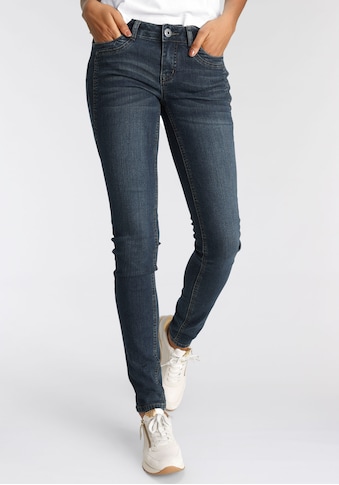 Arizona Skinny-fit-Jeans »mit Keileinsätzen«, Low Waist kaufen