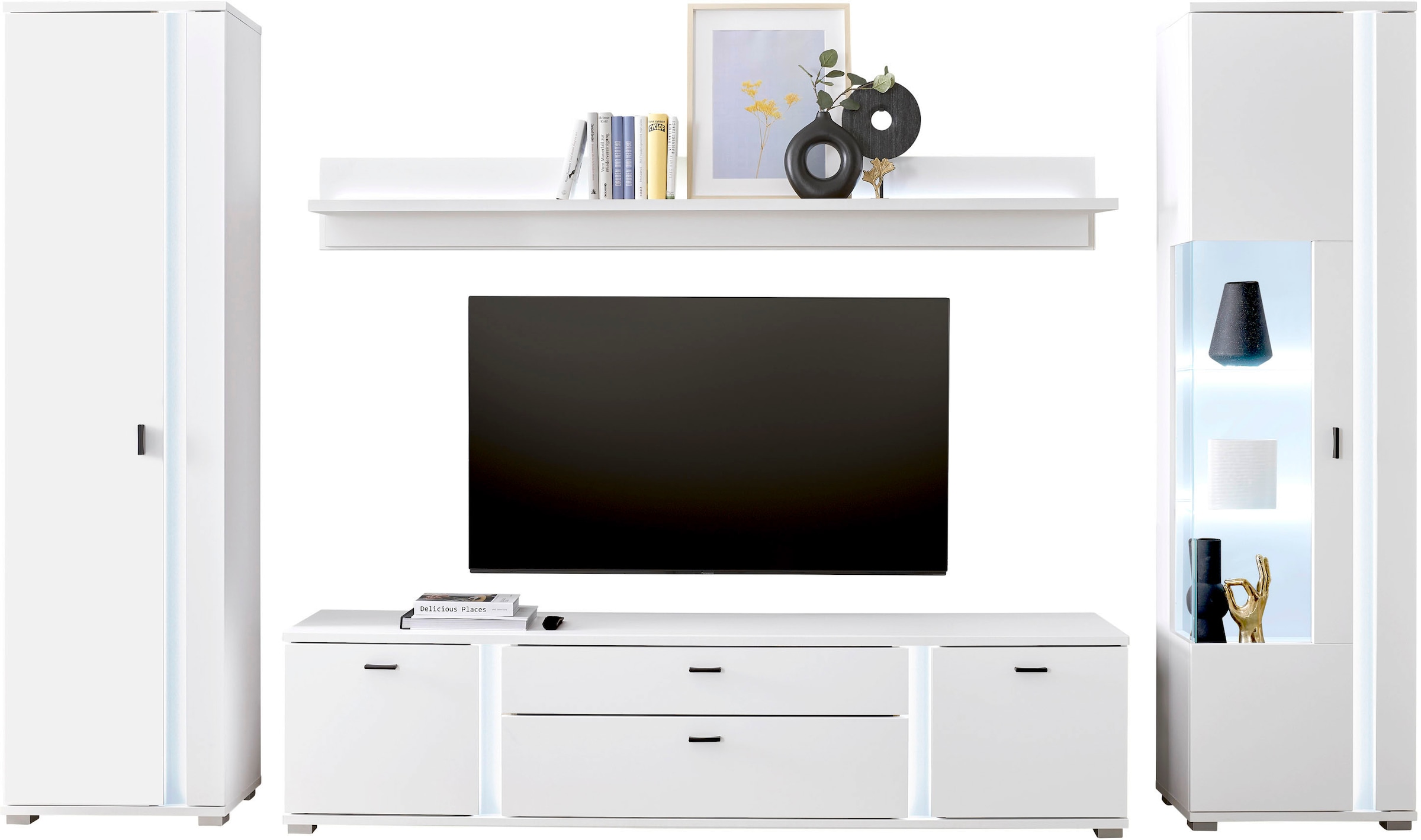 INOSIGN Wohnwand »LONG ISLAND« Set, 4 Stk. tlg. günstig online kaufen