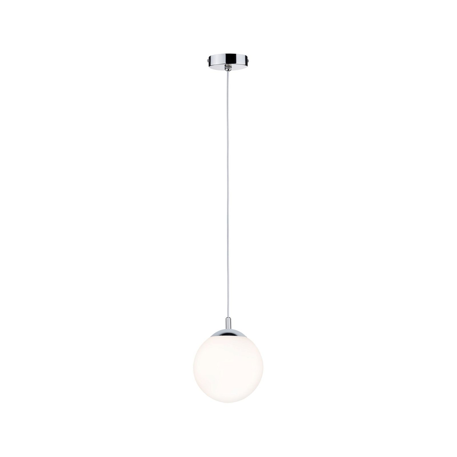 Paulmann Pendelleuchte »Globe IP44 E27 max. 20W Satin, Chrom dimmbar«, 1 flammig, Leuchtmittel E27 | ohne Leuchtmittel
