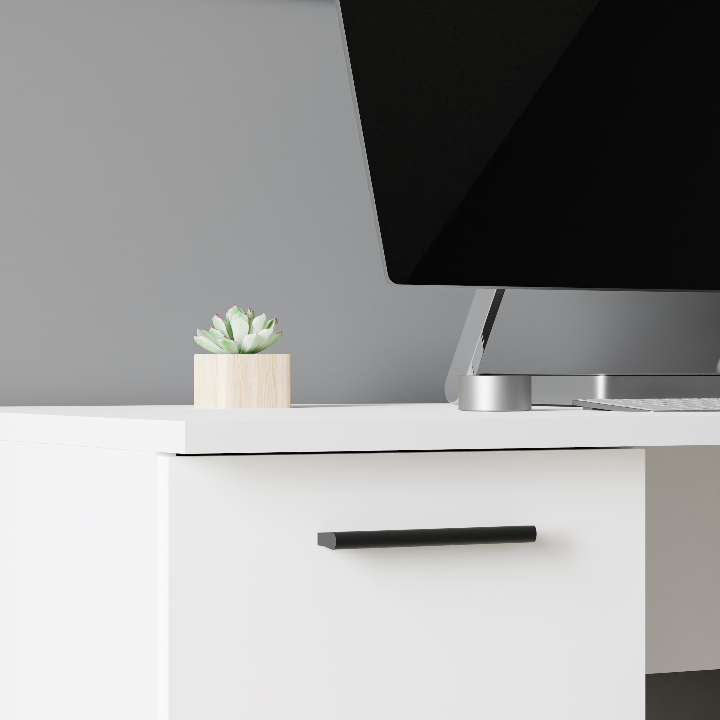 FORTE Schreibtisch »Neuss«, mit 3 Schubladen & 1 Tür, funktional, Breite 138 cm