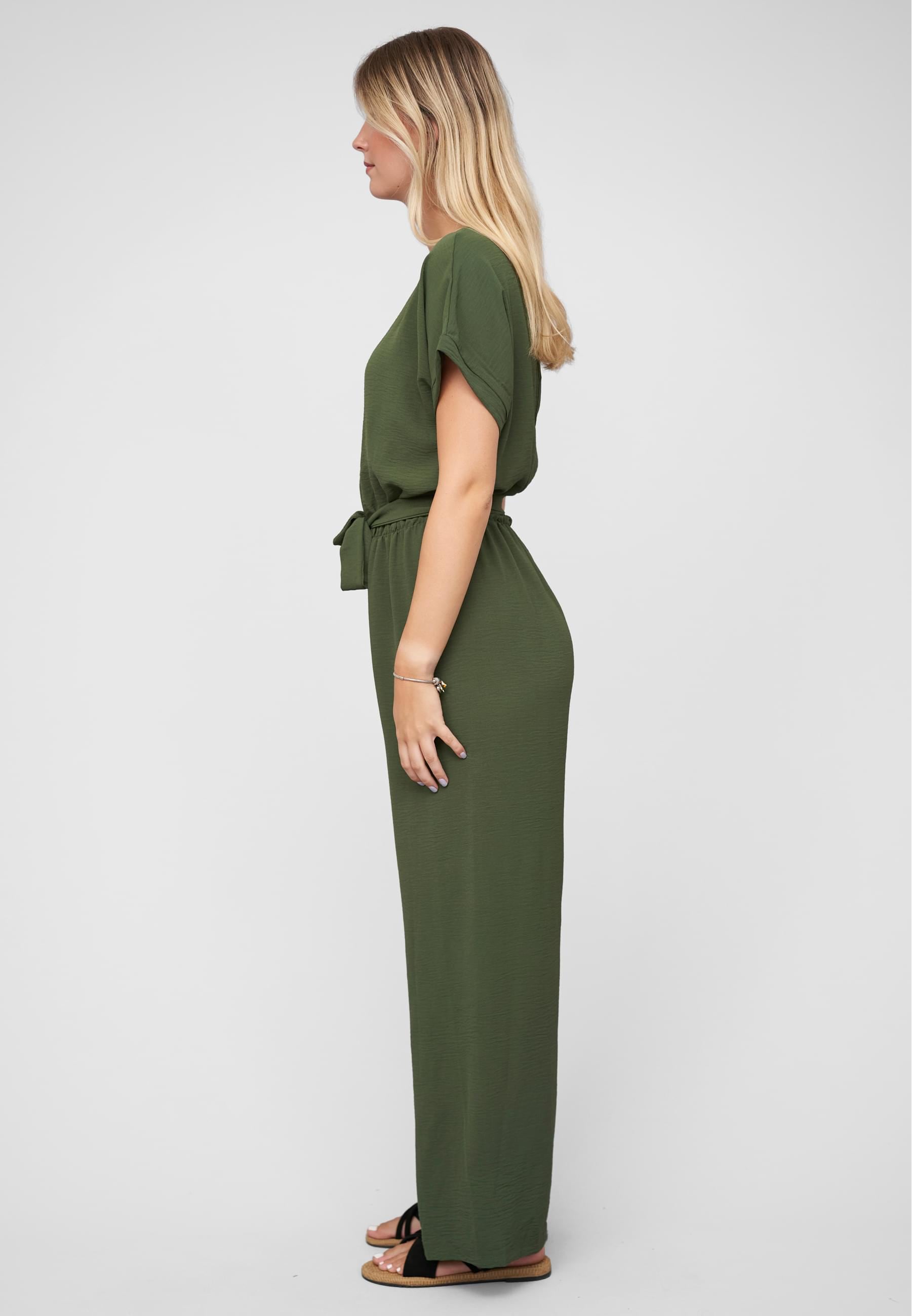 CLOUD 5IVE Jumpsuit »CLOUD 5IVE Jumpsuit with tie belt and back slit« 1 Stk.