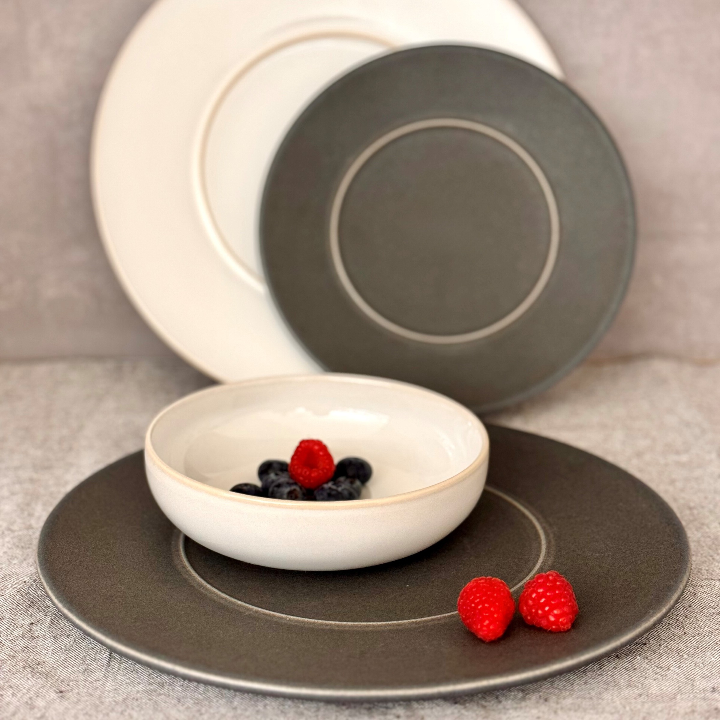 MÄSER Dessertteller »UNICO, Dessertteller Set, Steinzeug« günstig online kaufen