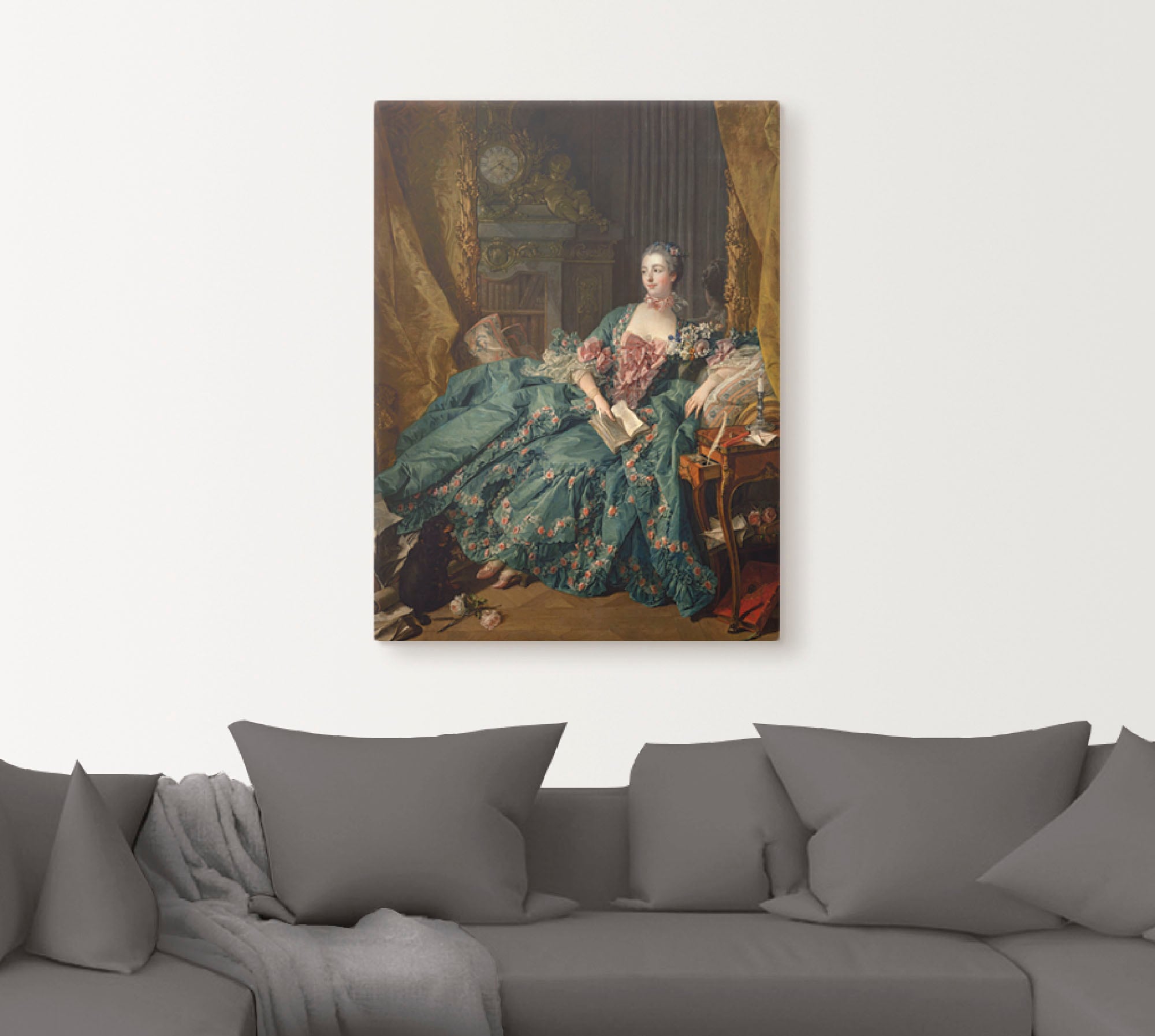 Artland Wandbild "Bildnis der Marquise de Pompadour. 1756", Frau, (1 St.), günstig online kaufen