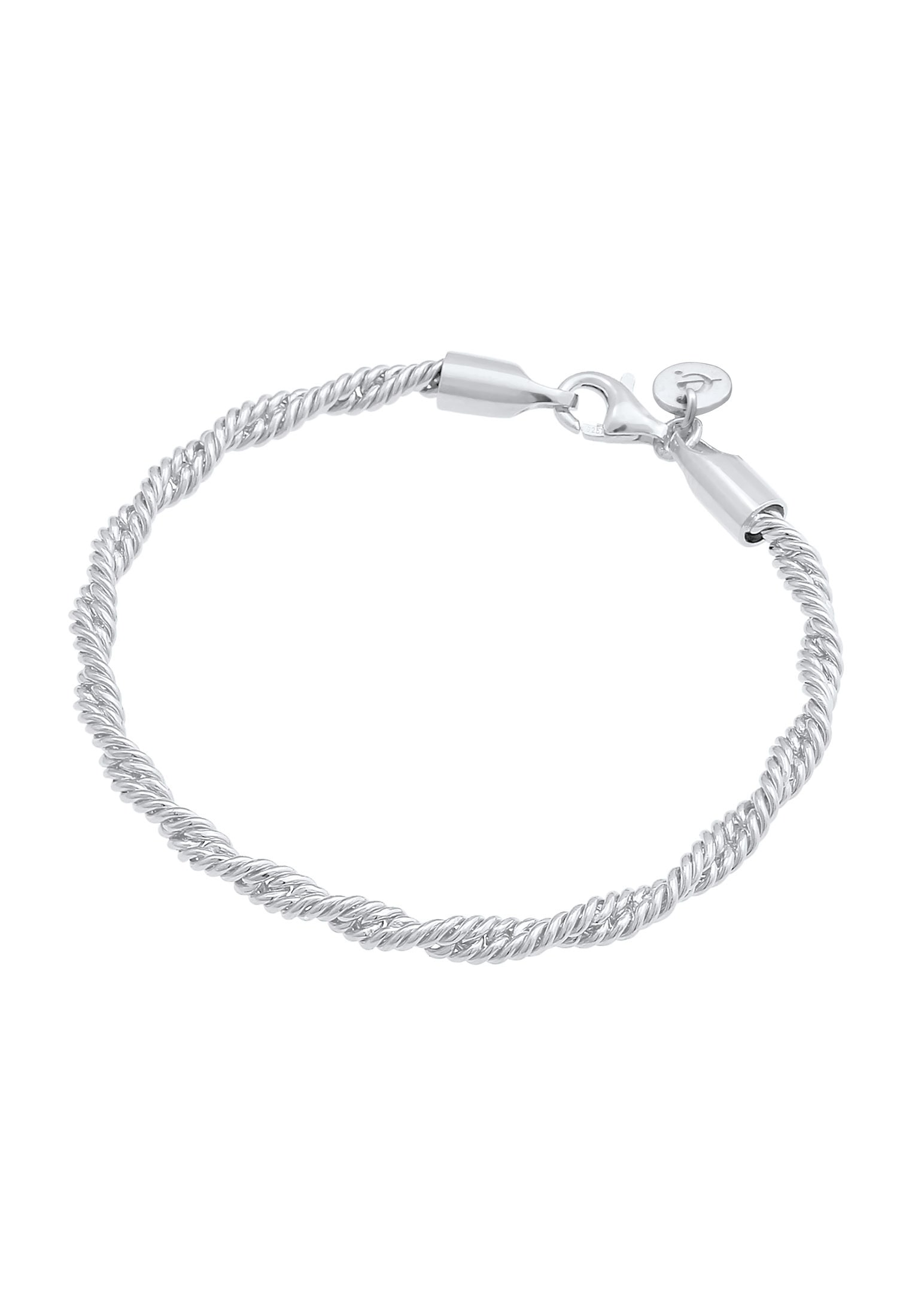 Elli Premium Armband »Kordel Gedreht Elegant Basic 925 Silber«