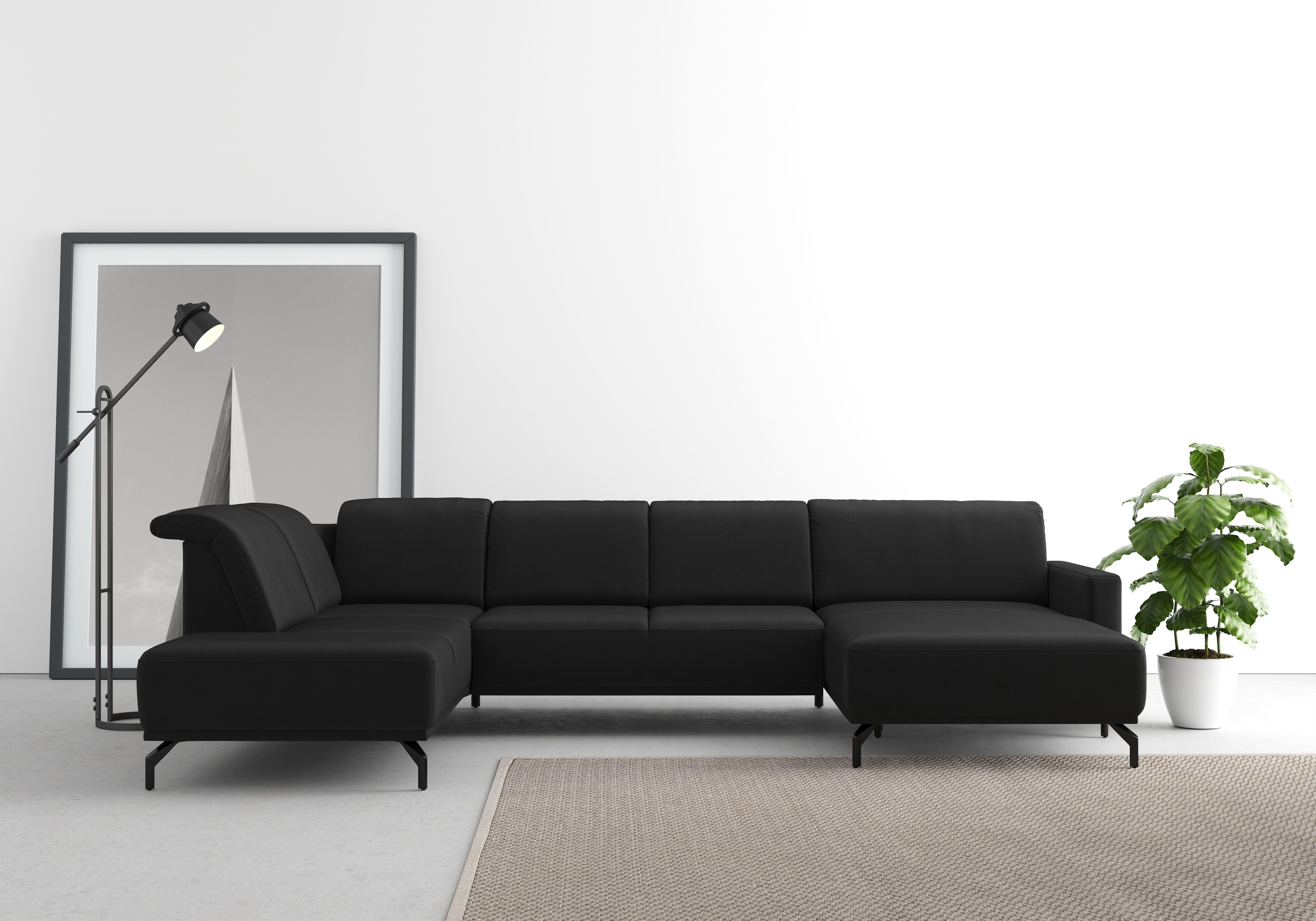 sit&more Wohnlandschaft »Bailando U-Form« wahlweise mit Kopfteilverstellung günstig online kaufen