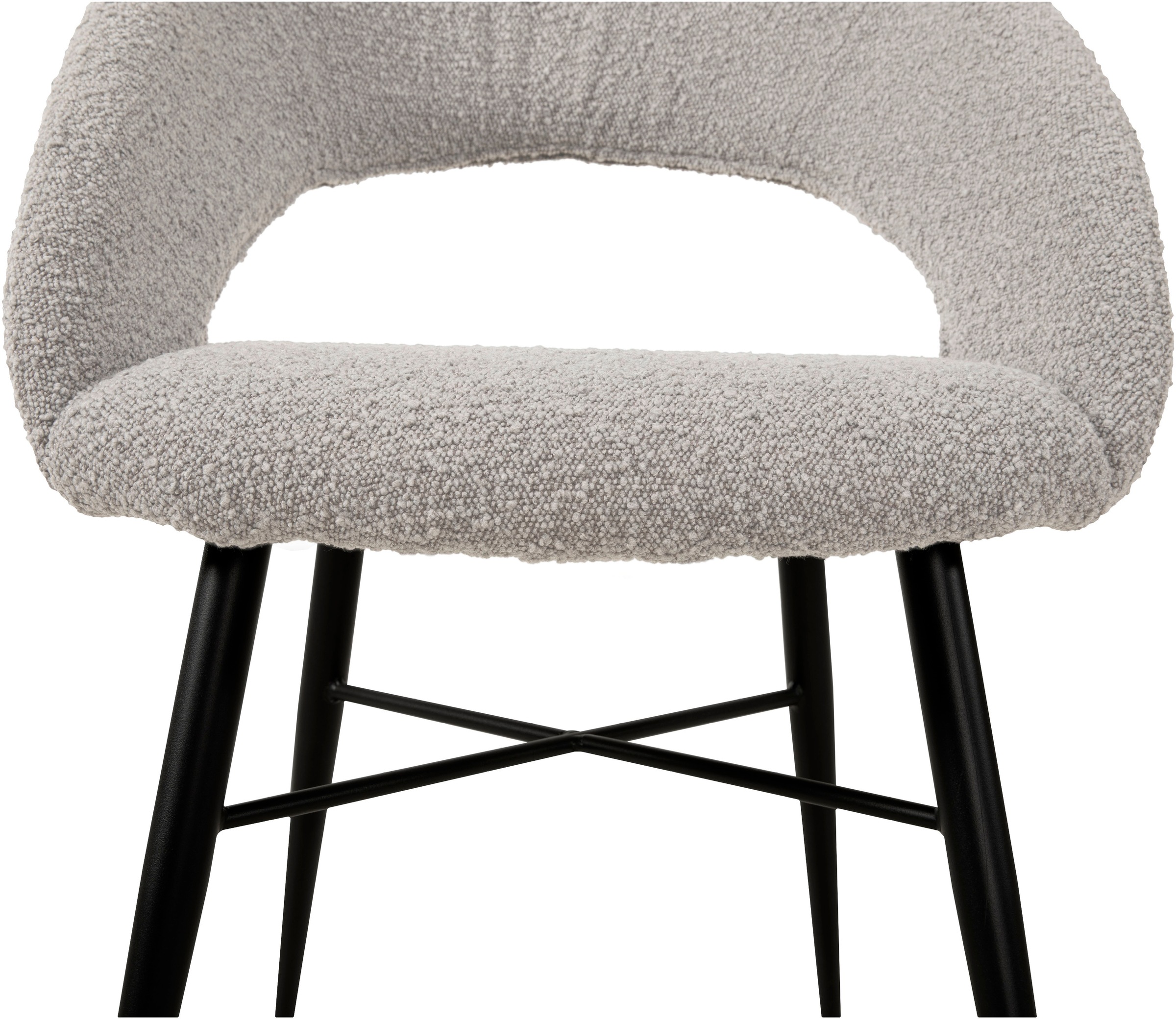 OMG Design Esszimmerstuhl »Marley«, (Set), 2 St., Stoff, mit modernem Cut-Out, Bouclé Bezug