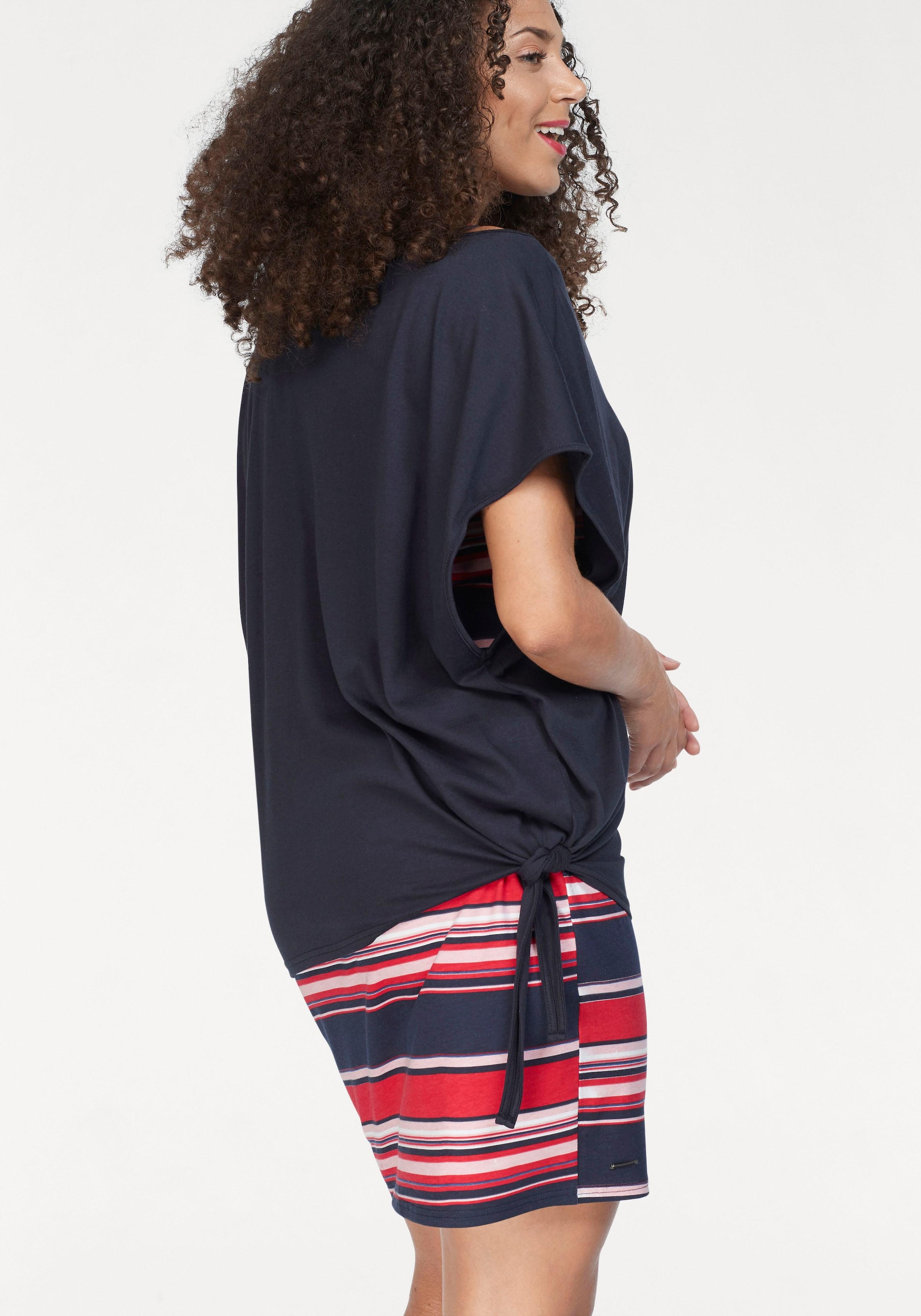 KangaROOS Jerseykleid Set, mit T-Shirt, 2 tlg. Mini-Länge,  lässiger Stil,  elastisches Material