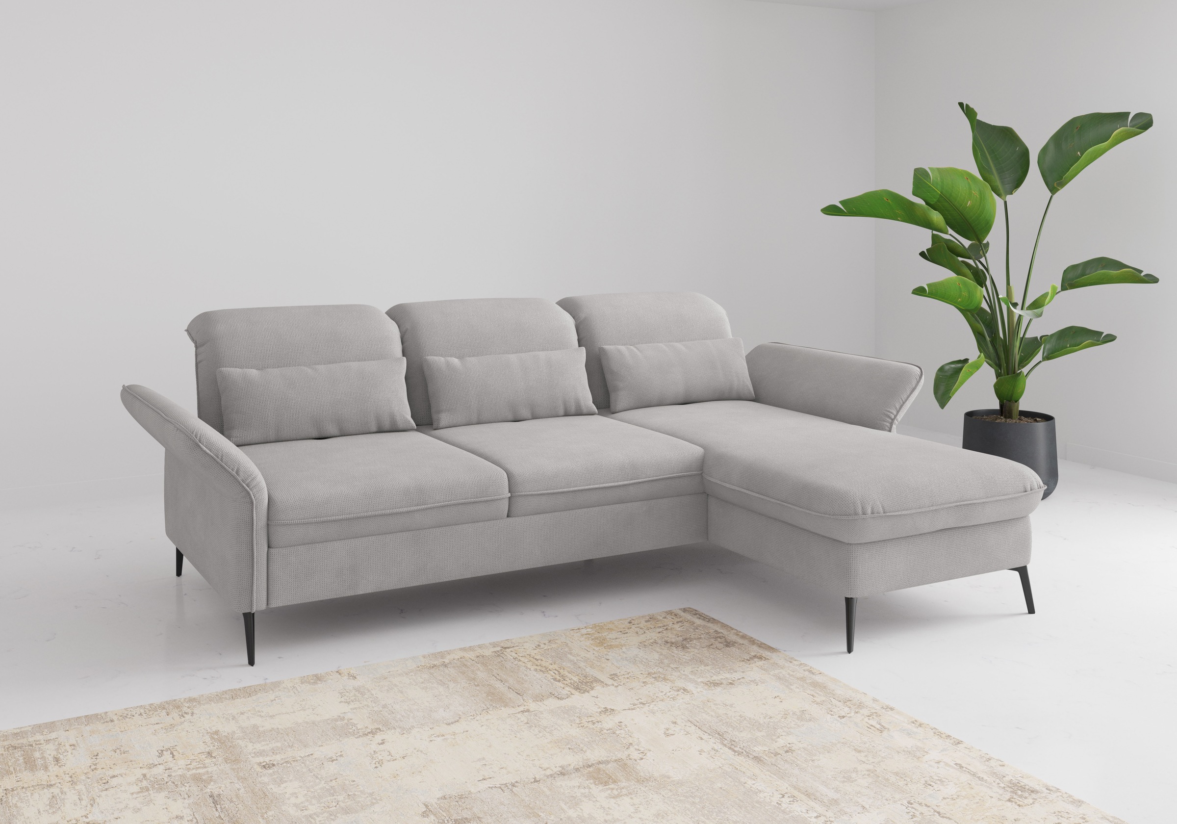 sit&more Ecksofa »Emely, inkl. Sitztiefenverstellung« wahlweise mit Bettfun günstig online kaufen