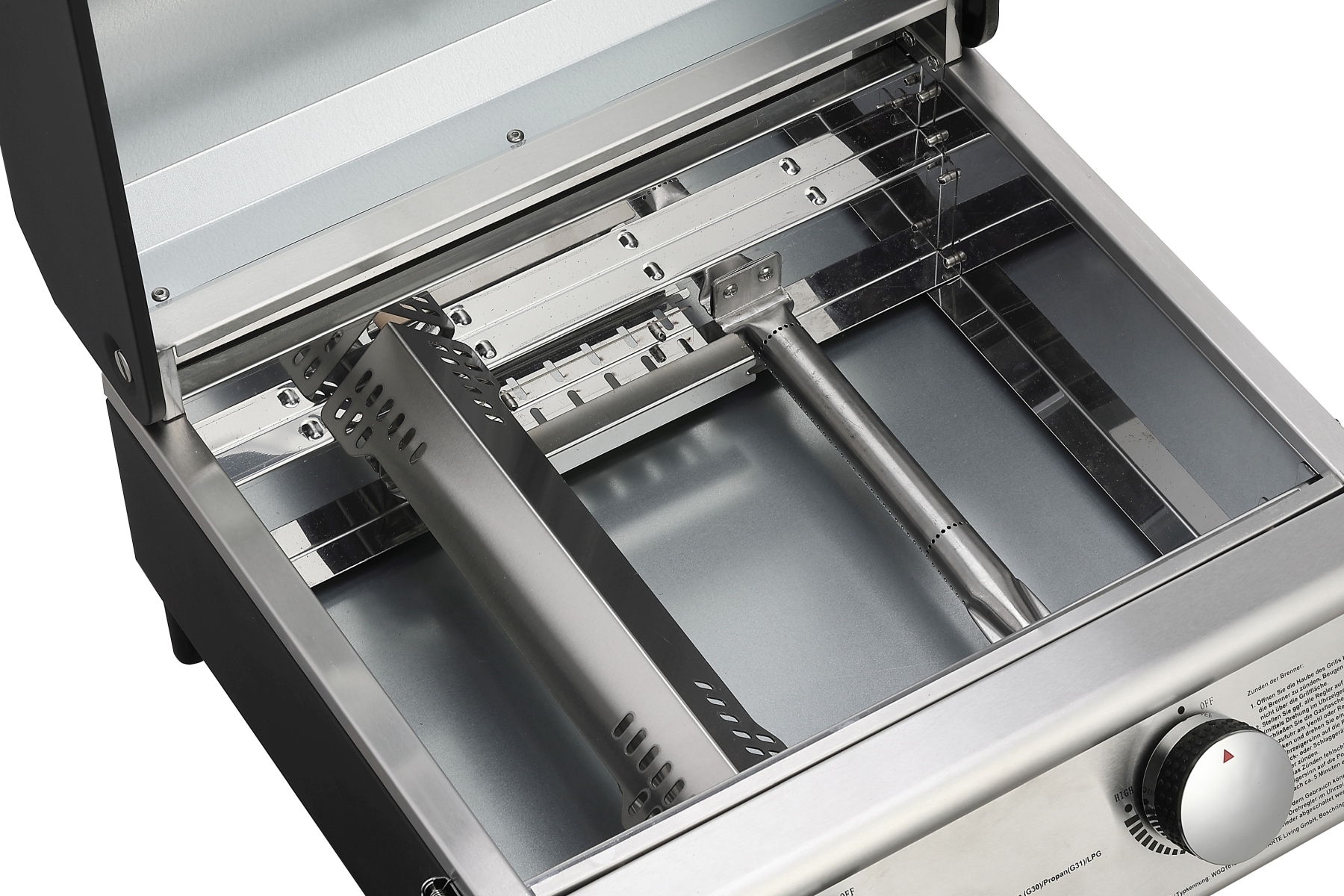 El Fuego Gasgrill »Jesolo« 6 kW (2 Brenner je 3 kW), mit Piezozündung