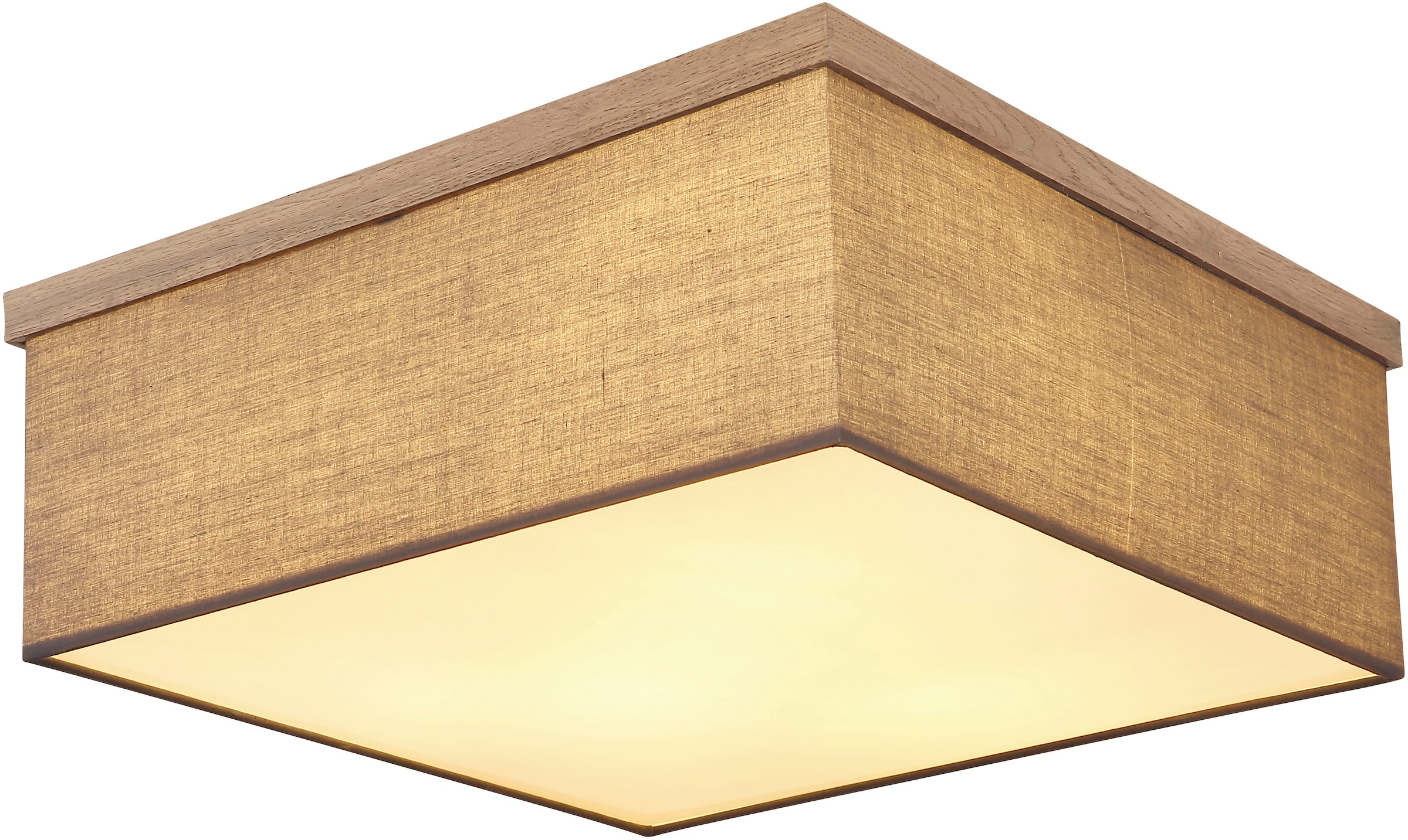 GLOBO LIGHTING Deckenleuchte »OSSI« E27 1 Stk. Deckenleuchte für Wohn- & Esszimmer schwarz Holz