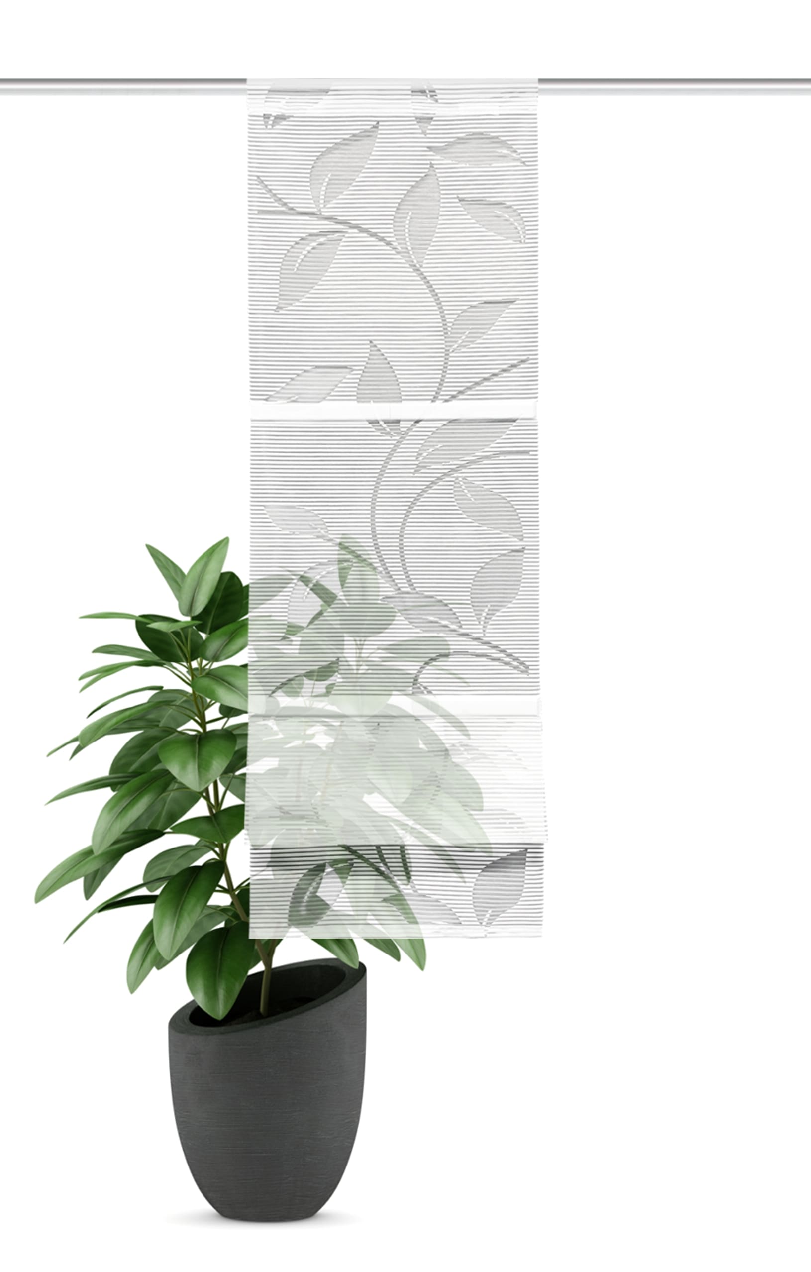 HOME WOHNIDEEN Magnetrollo »RANA«, mit Stangendurchzug, MAGNETROLLO,BAMBUSOPTIK,AUSBRENNER
