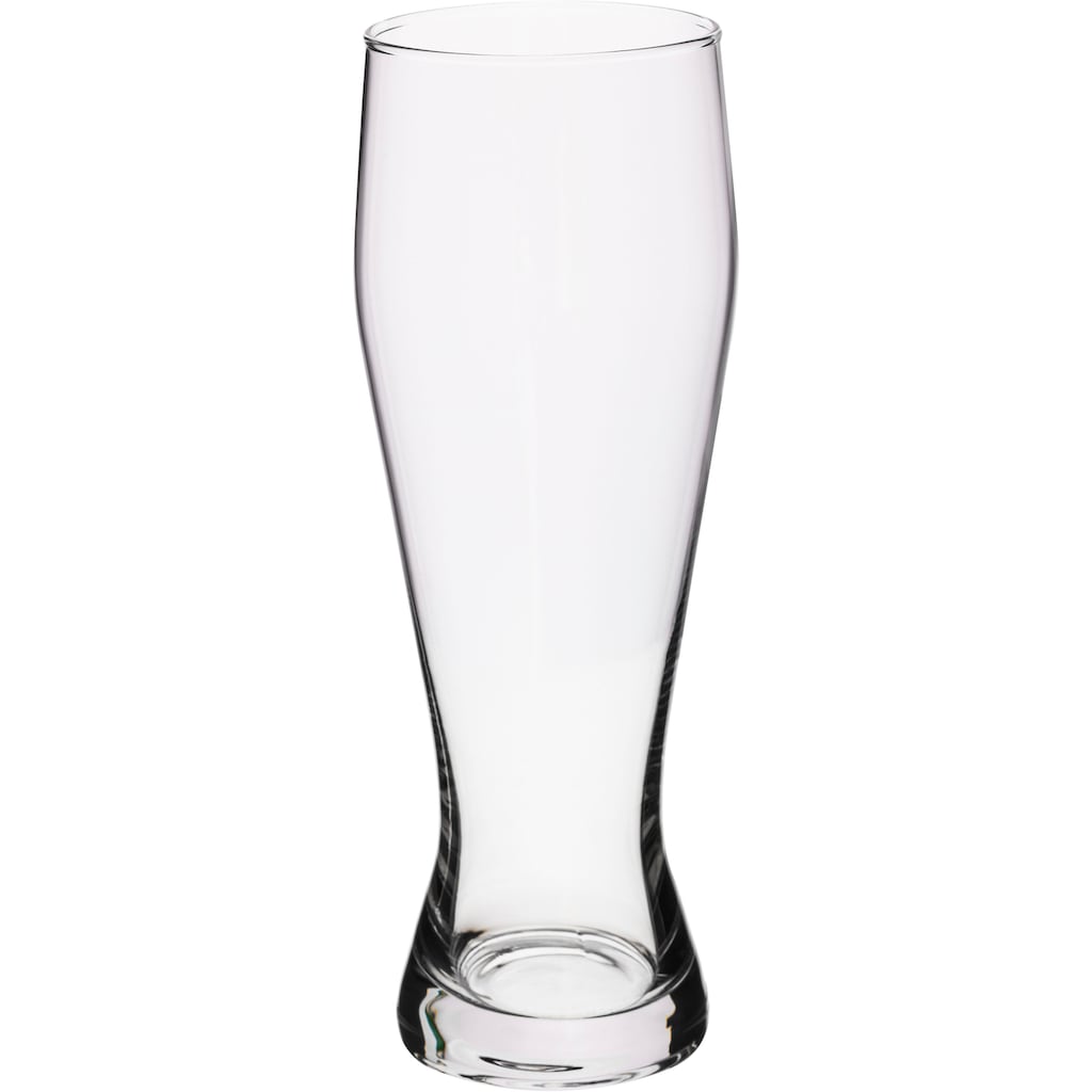 van Well Bierglas »Weizenbierglas«, (Set, 6 tlg., 6 Weizenbiergläser 0,3l), 0,3 L, geeicht, spülmaschinenfest, Gastronomiequalität, 6-tlg.