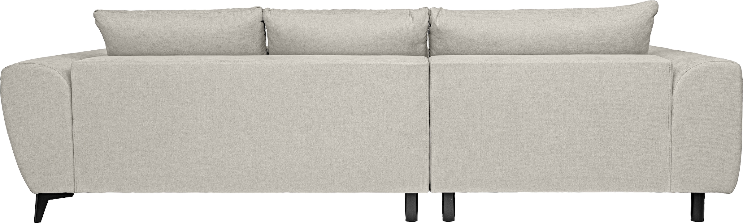 WERK2 Ecksofa »Garay, XXL-Liegefläche: elektrisch ausziehbar auf ca. 228×126 cm« Luxus in Übergröße: XXL-Liegefläche, Komfort-Ottomane & stilvolle Füße