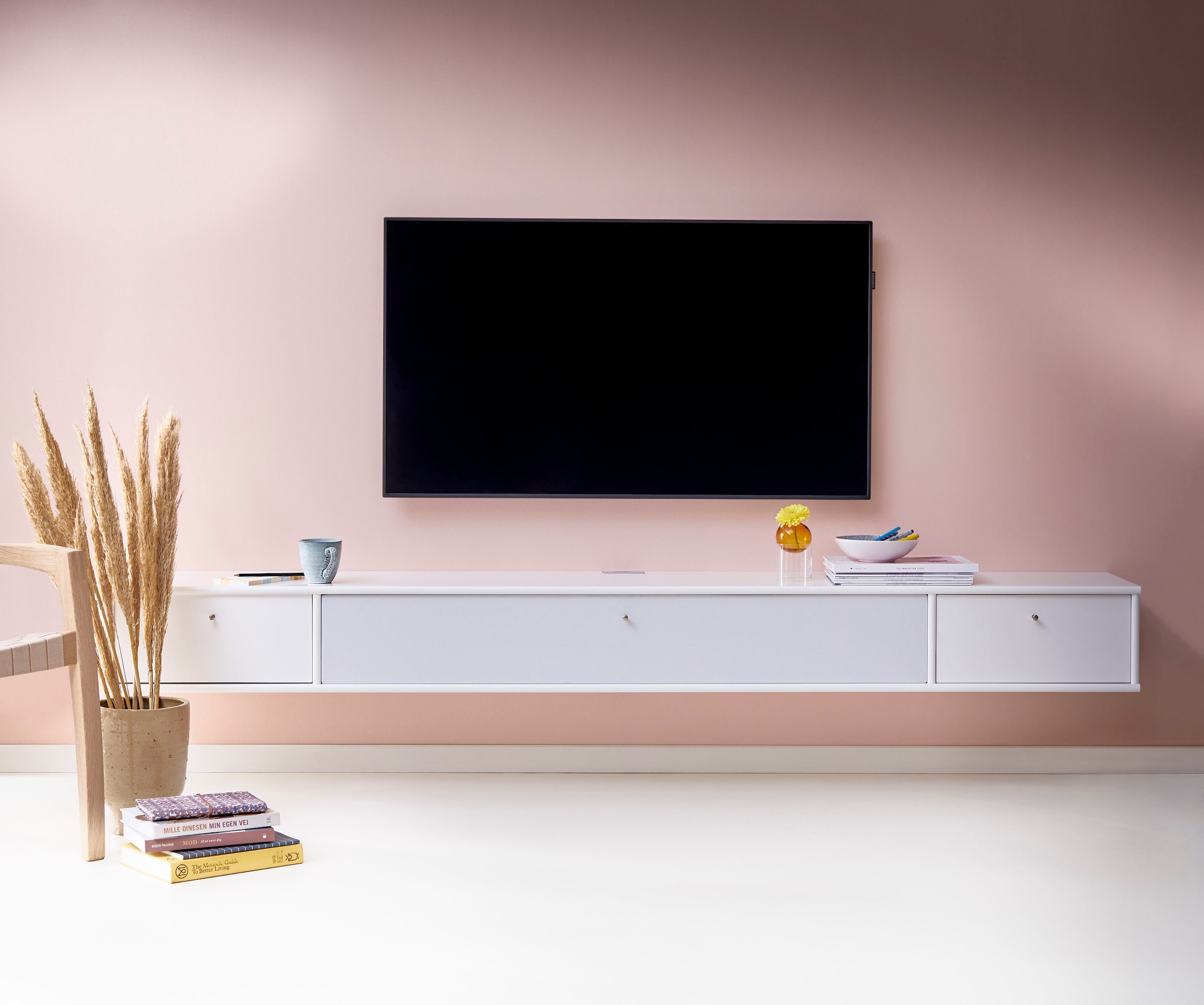 Hammel Furniture TV-Board »Mistral Fernsehschrank, Medienmöbel, Hängend«,  mit Schaubladen und Klapptür mit Akustikstoff, Lowboard, B: 220 cm auf  Rechnung bestellen