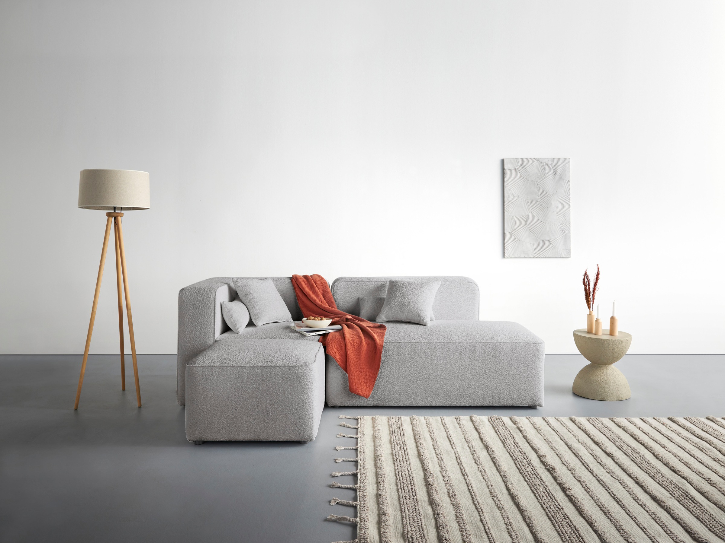 Home affaire Ecksofa »Sundstrup L-Form« Modulserie, individuelle Zusammenst günstig online kaufen