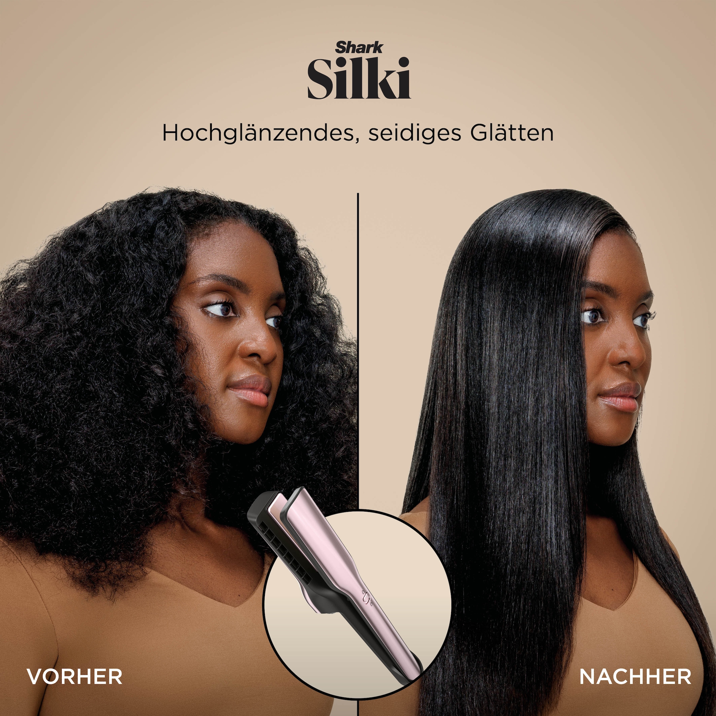 Shark Haarstyler »Glam Multistyler HD6051SEUPK für glatte Haare, Wellen und Locken« Keramik-Beschichtung hitzekontrollierte Keramik und Luftstrom ermöglichen jeden Style