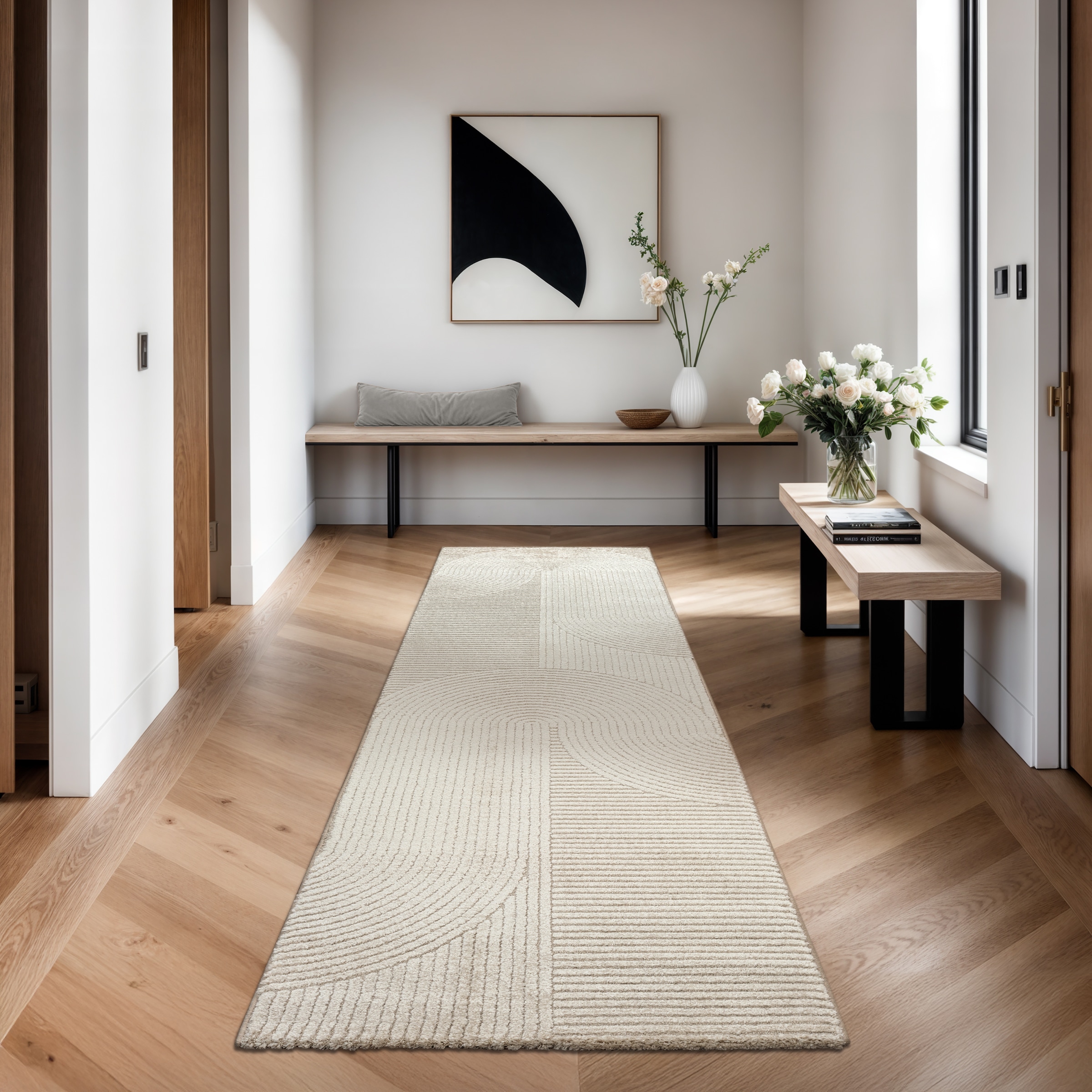 merinos Teppich »Elio« rechteckig 16 mm Höhe moderner Kurzflor Teppich mit günstig online kaufen