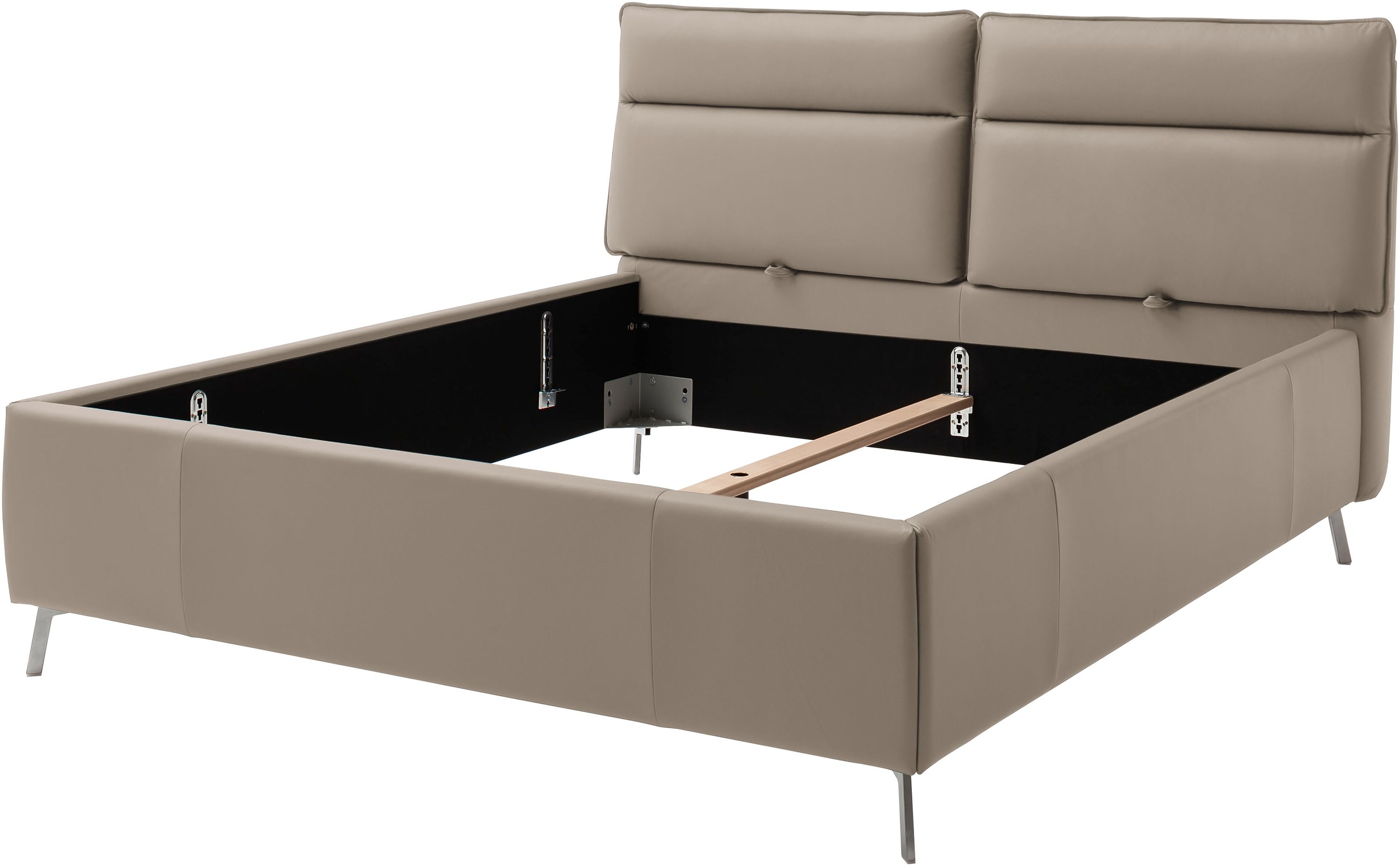Home affaire Polsterbett »Cozy Town, Kopfteilverstellung, wahweise Überlänge, Breite 140-200 cm« inkl. 7-fache Einlegetiefenverstellung & saugroboterfreundliche Höhe