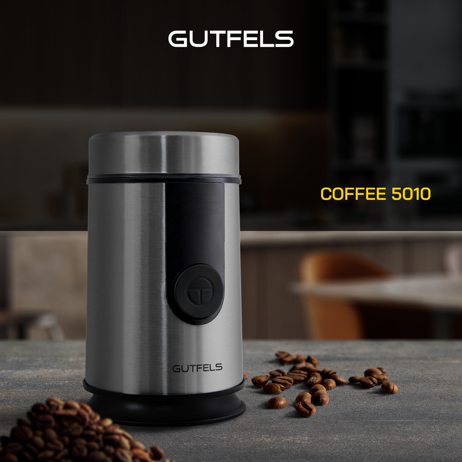 Gutfels Kaffeemühle »COFFEE5010«, 200 W, Schlagmesser, 50 g Bohnenbehälter, 50 g Kapazität, 200 Watt