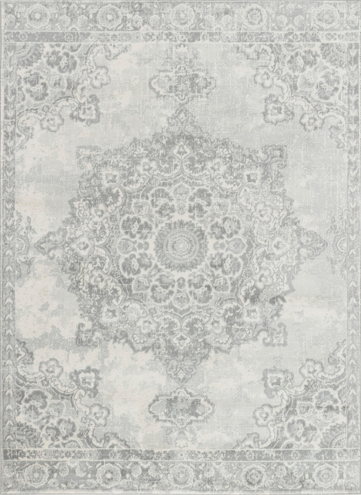 Livabliss Teppich »CORO«, rechteckig, 11 mm Höhe, Boho Kurzflor Orientteppich, Wohnzimmer, Schlafzimmer, Grau