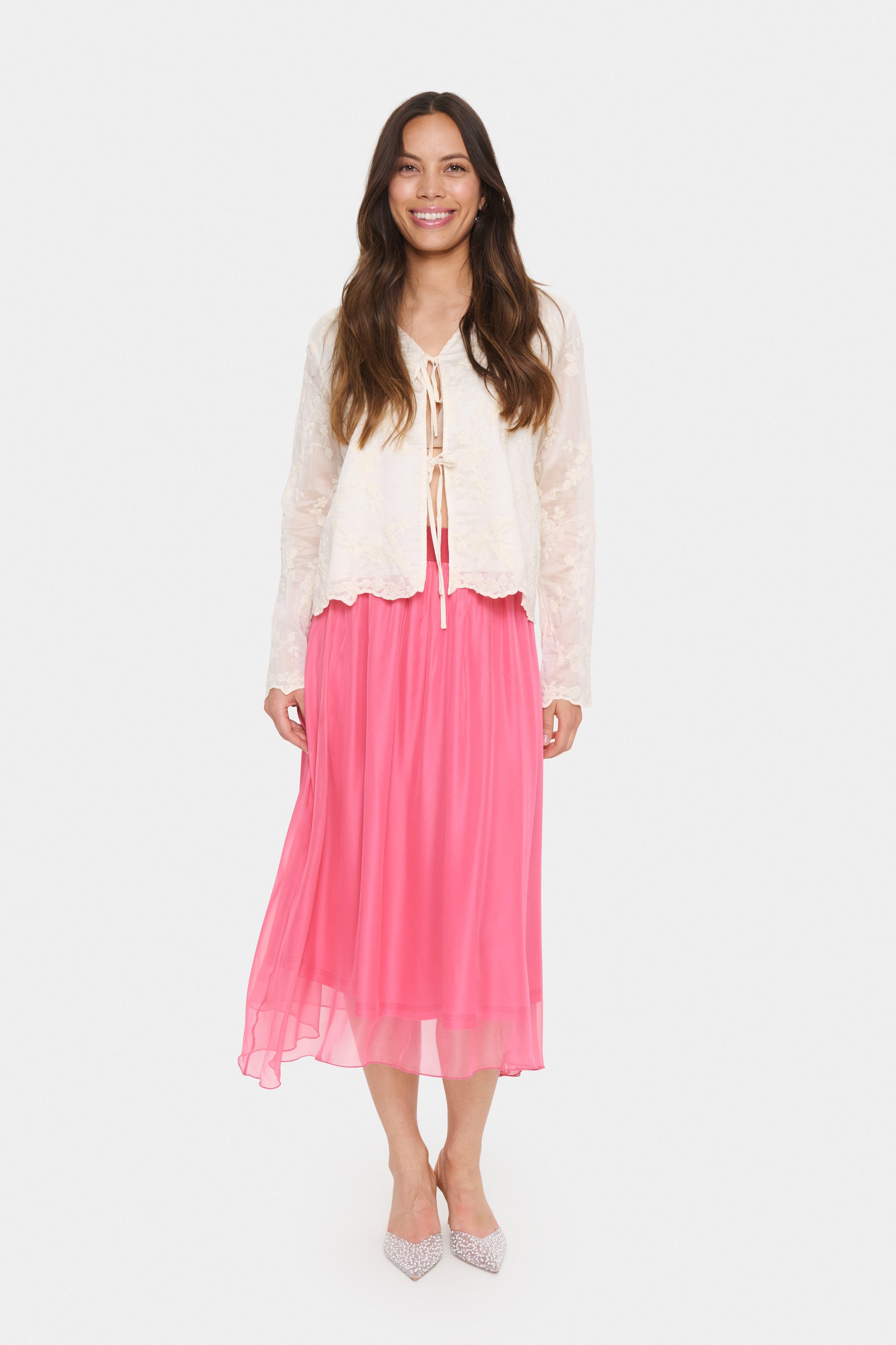 Saint Tropez Midirock »CoralSZ Skirt«, aus Chiffon