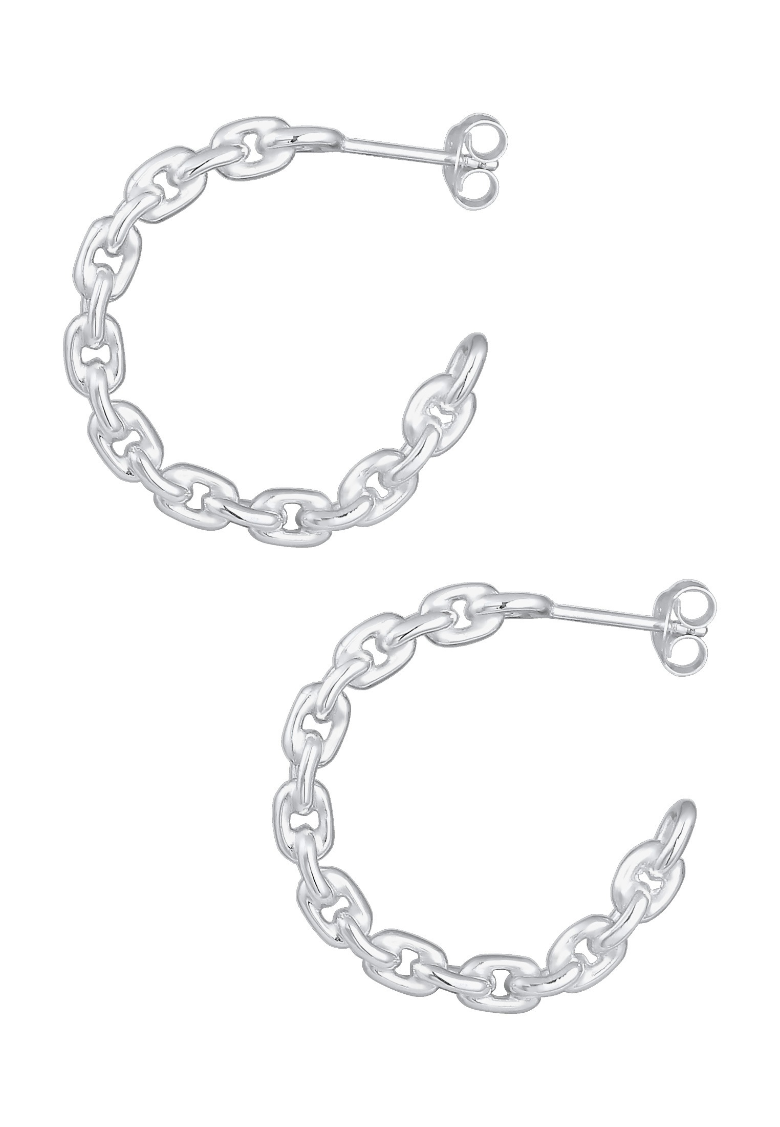 Elli Paar Creolen »Creolen Glieder Design 925 Sterling Silber«