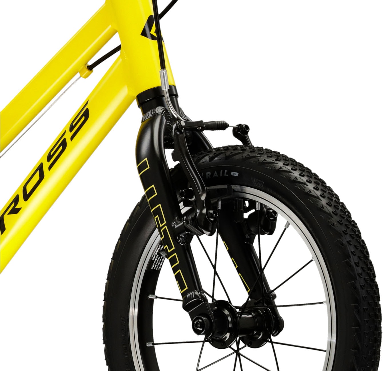 Kross Kinderfahrrad »KROSS Kinderrad Lightweight Liftie 14" gelb«, 1 Gang, ohne Schaltung