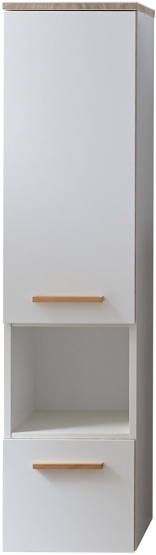 Saphir Badmöbel-Set »Quickset 931 5-teilig, Waschbeckenunterschrank und LED-Spiegelschrank«, (Set, 5 St.), Weiß Glanz, inkl. Türdämpfer, ohne Waschbecken, 8 Türen, 2 Schubladen