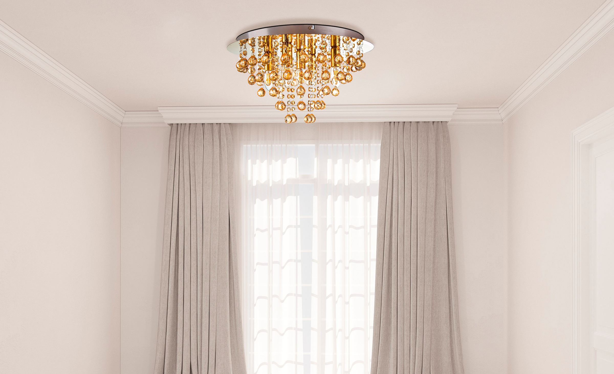 NOWA Deckenleuchte »LONDON« E14 4 Stk. Deckenlampe, Tropfen, Esszimmer, Woh günstig online kaufen