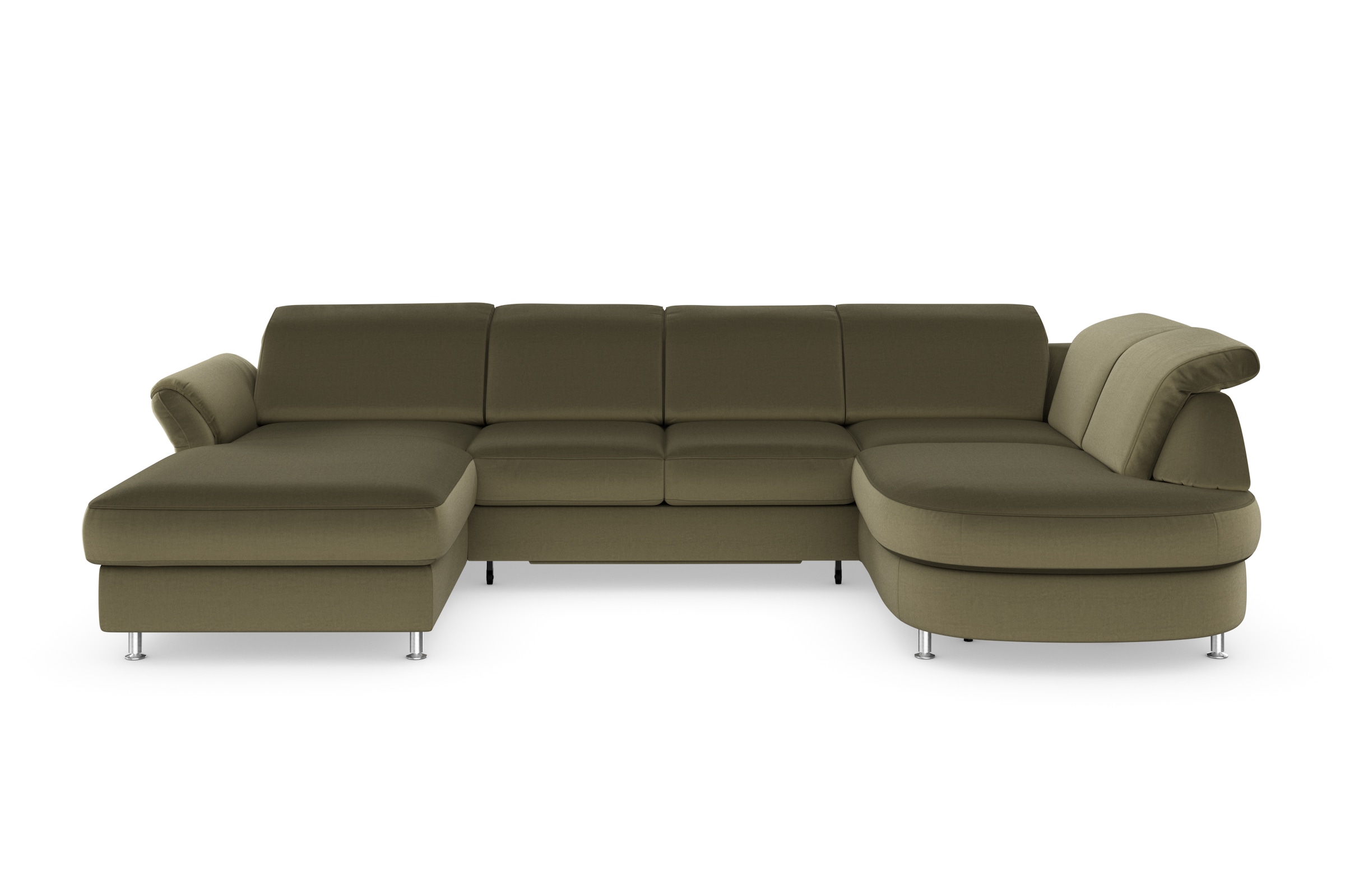 sit&more Wohnlandschaft »Apulia U-Form«, wahlweise Bettfunktion, Bettkasten und Kopf- und Armteilverstellung