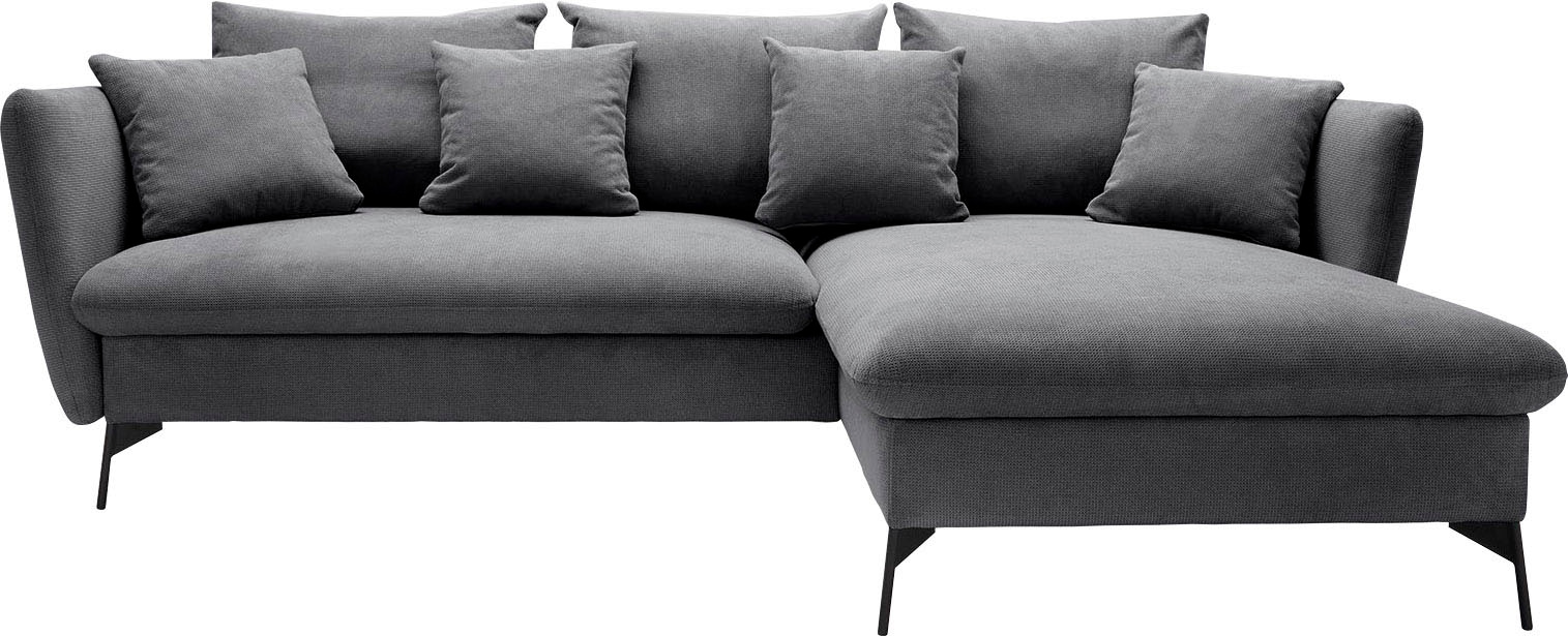 OTTO home Ecksofa »LIVORNO,258 cm, L-Form,« Schlaffunktion u. Bettkasten (1 günstig online kaufen