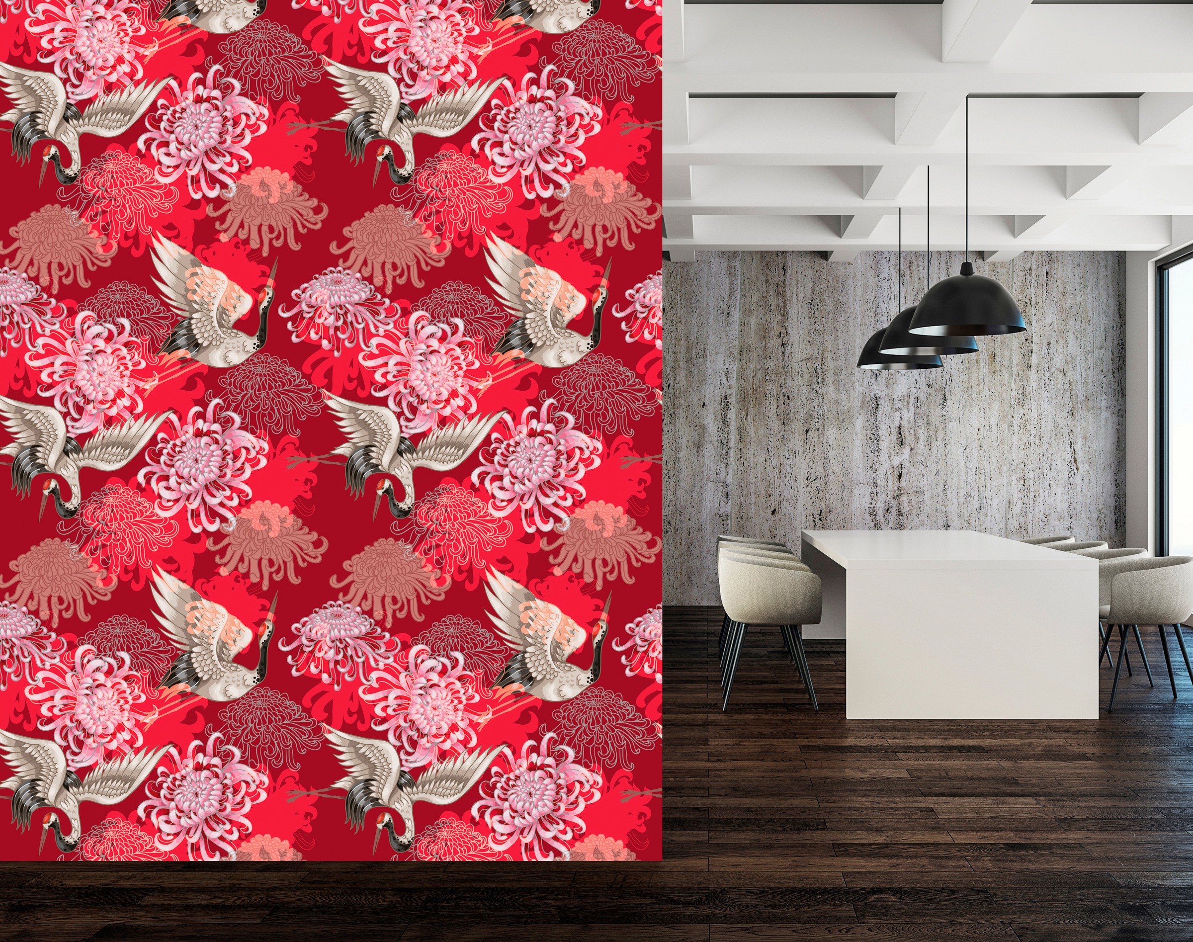 queence Vinyltapete »Hira« Barock | Kunst | bedruckt glatt 90x250cm, selbstklebend, kinderleichte Anbringung, , Sticker