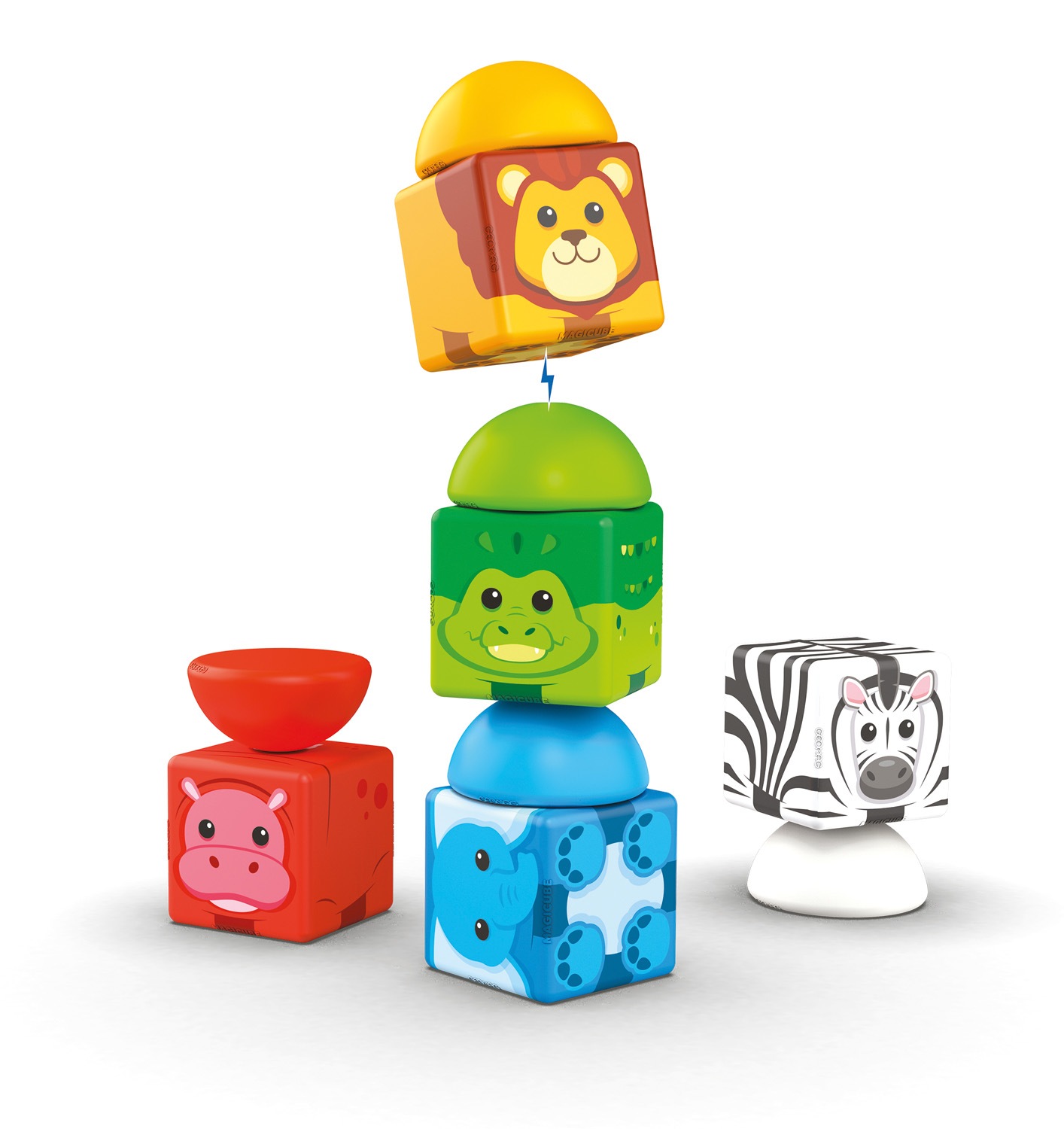 Geomag™ Magnetspielbausteine »Magicube Blocks Stacking Safari (305)« Made in Europe